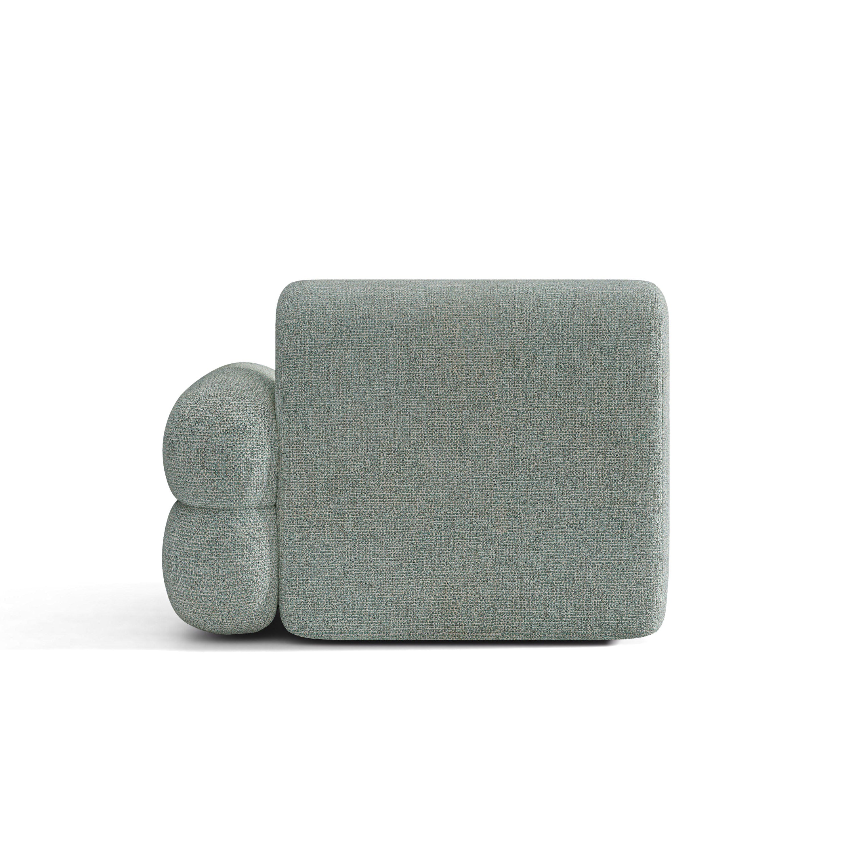 Modulares Sofa NEO - rechter Modul in blauer Melange