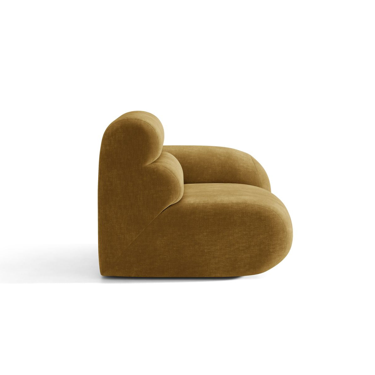 Modulares Sofa NEO - rechtes Modul in senfgelbem Chenille