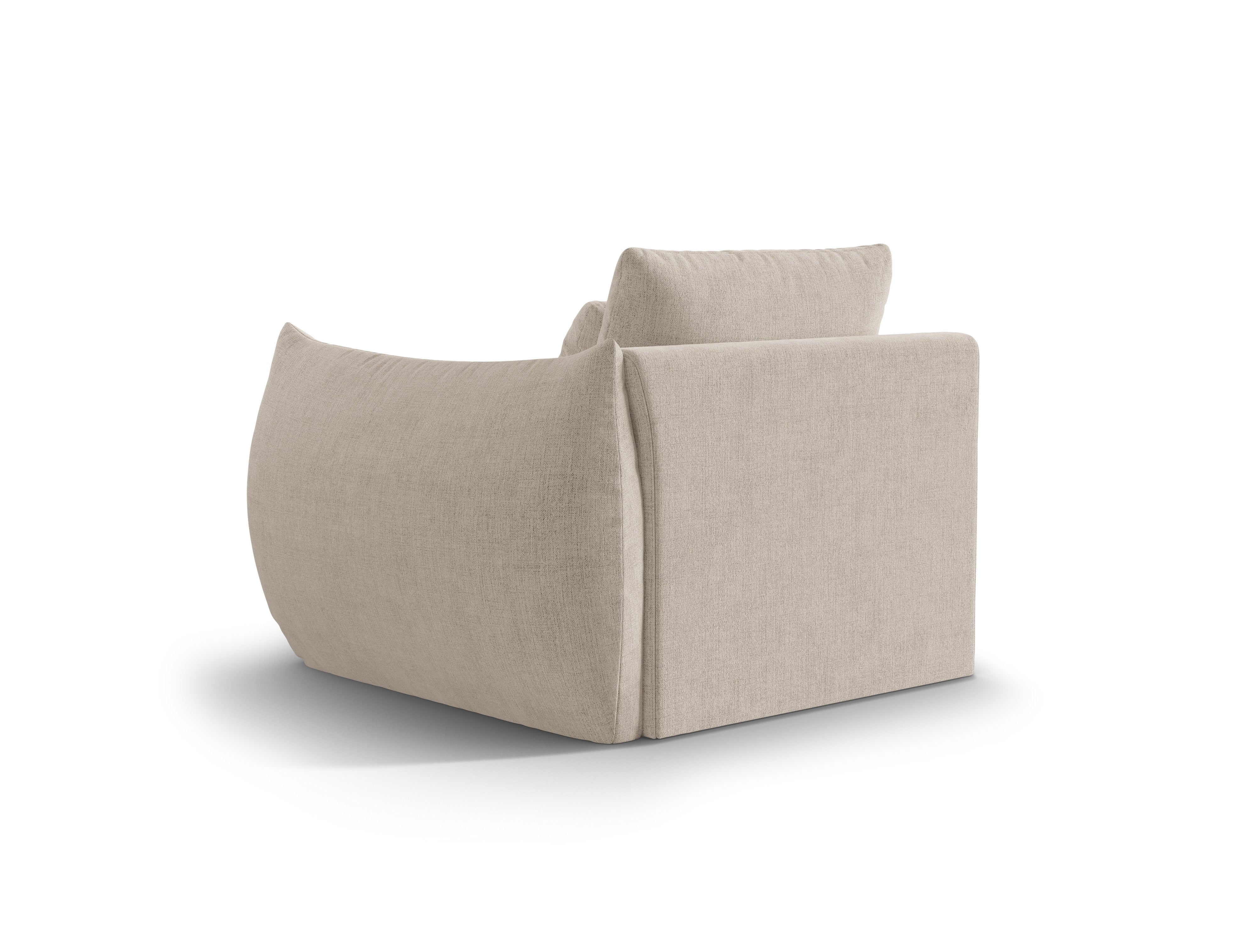 BLOOM modular sofa - right-side element in dark beige chenille