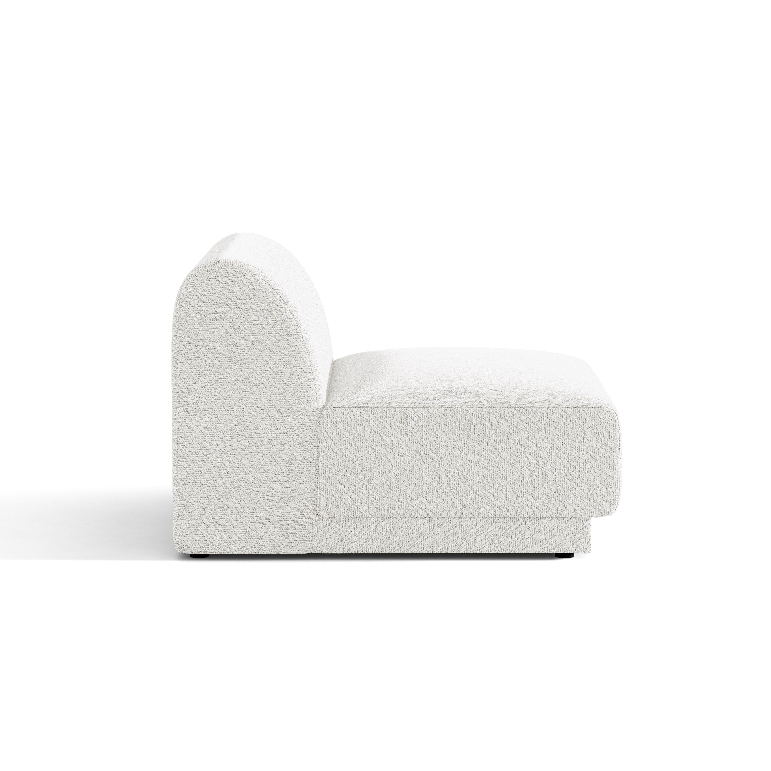 Sessel / Modul MILEY weiß Boucle