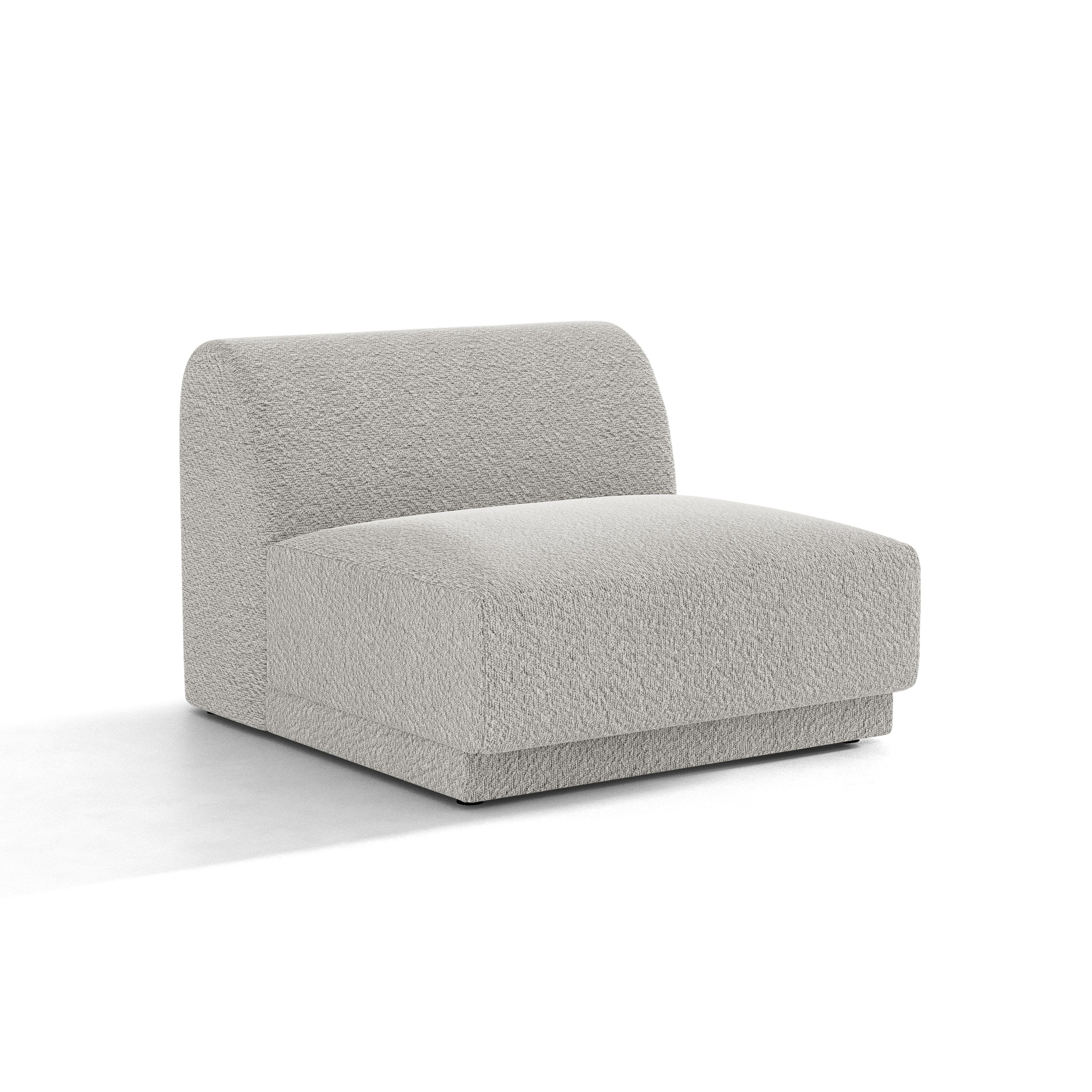 Sessel / Modul MILEY hellgrau Boucle