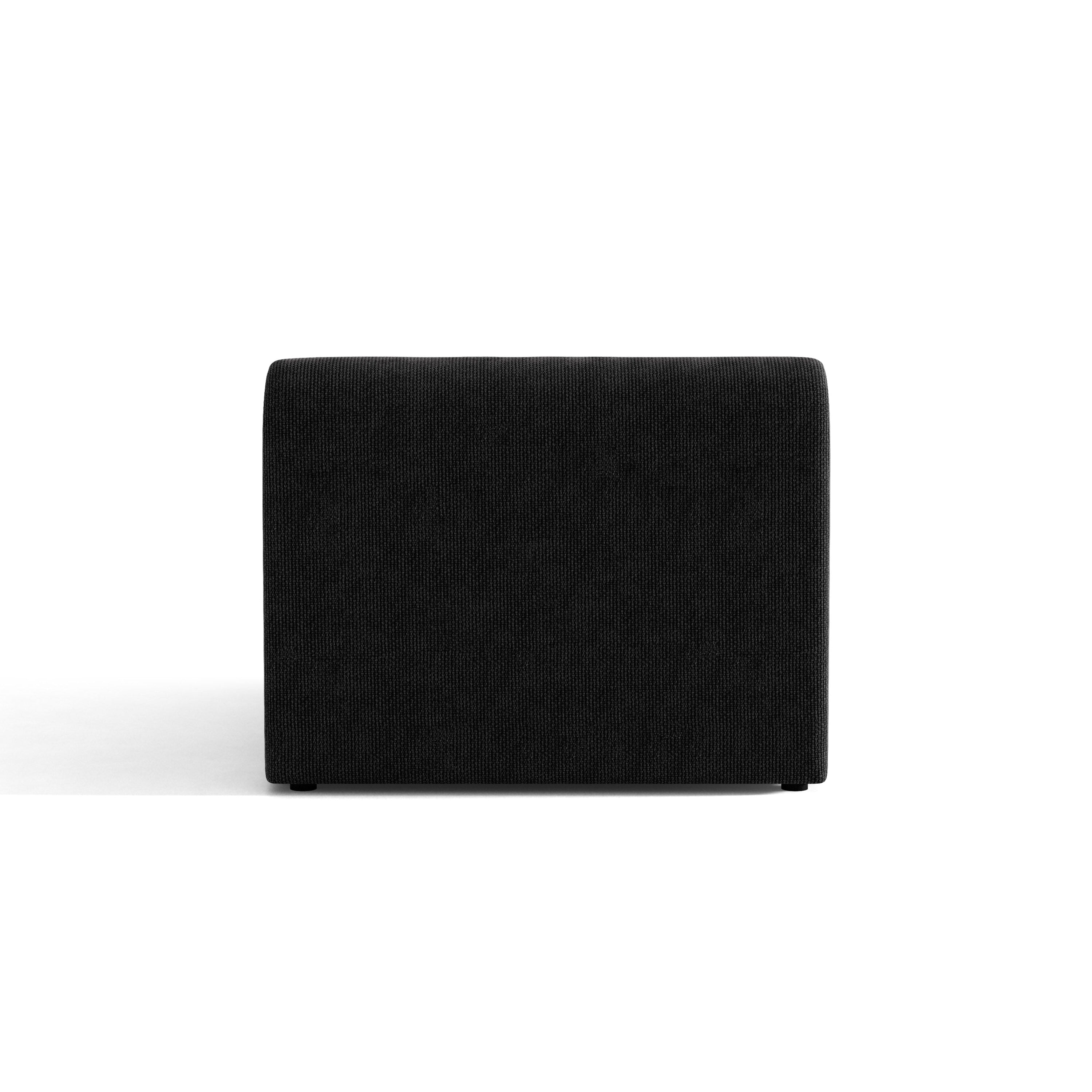Sessel / Modul MILEY schwarzer Chenille seidig