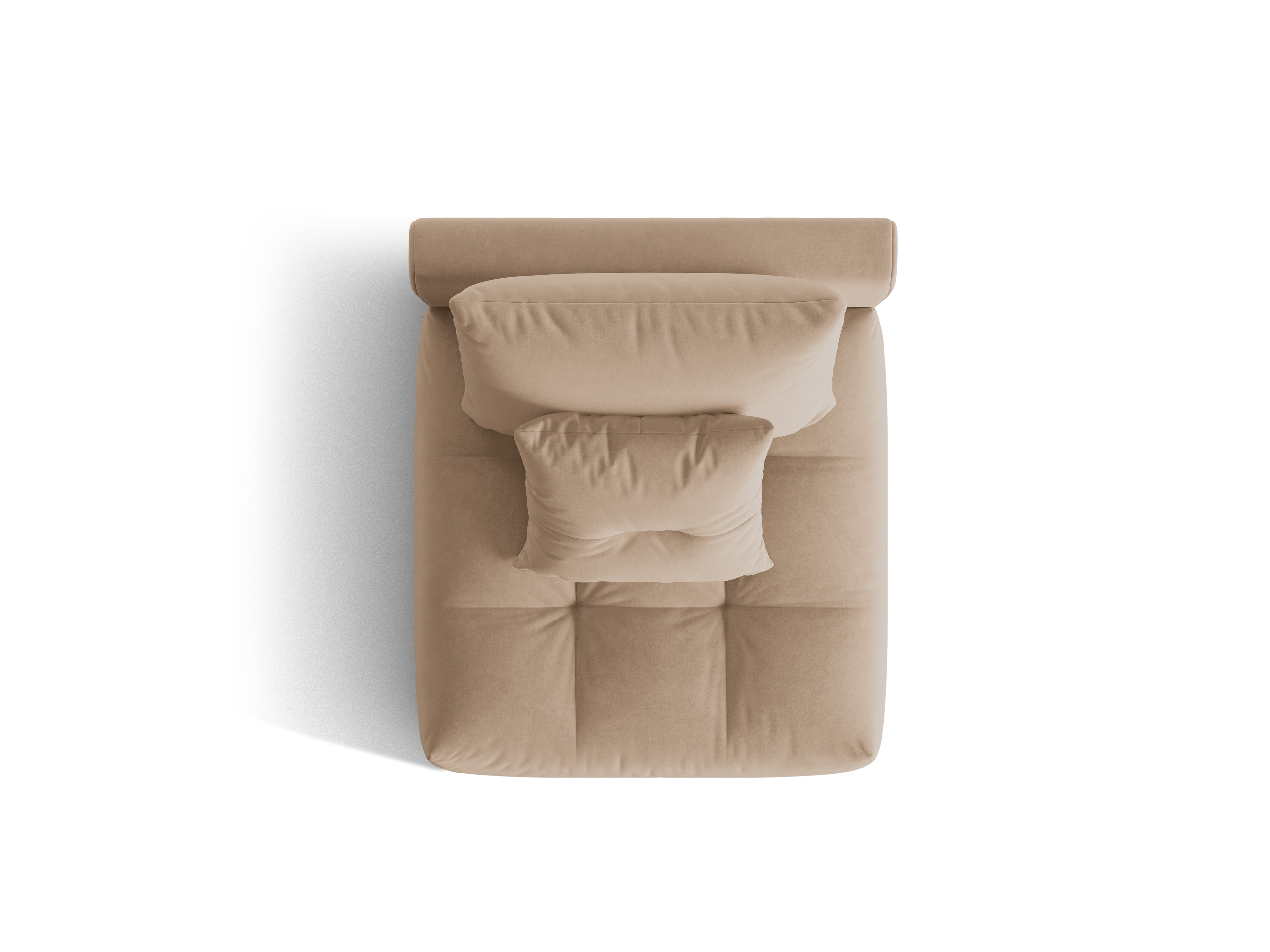 Armchair / velvet module BLOOM sand