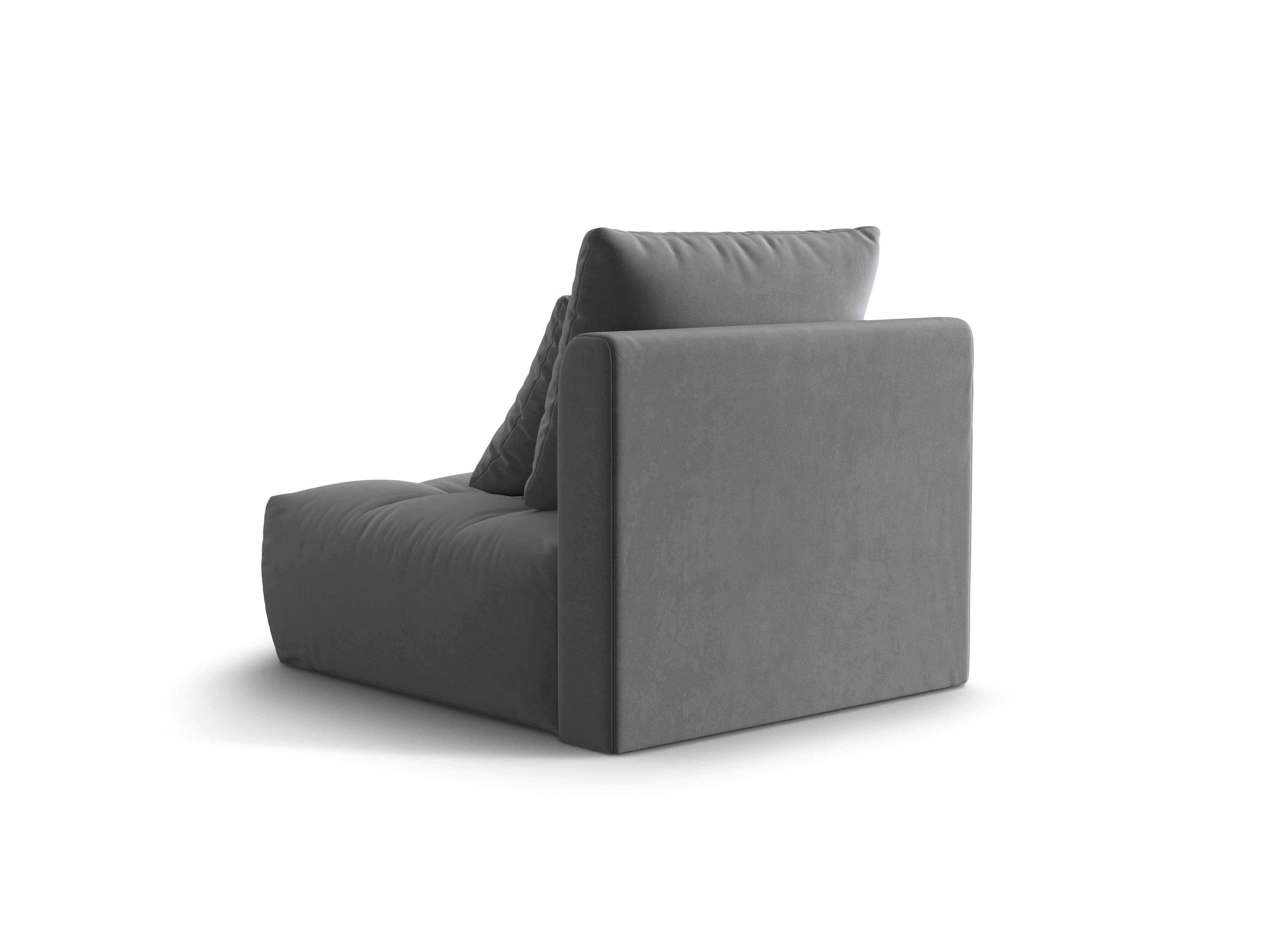 Sessel / Samtmodul BLOOM dunkelgrau