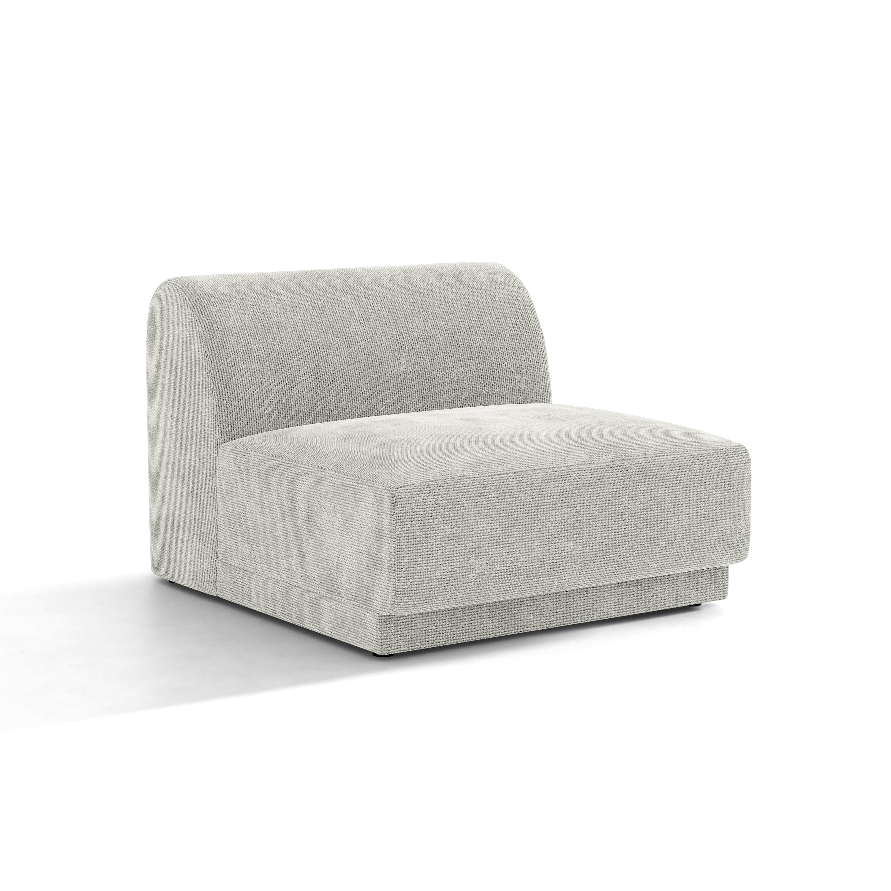 Sessel / Modul MILEY graues Chenille