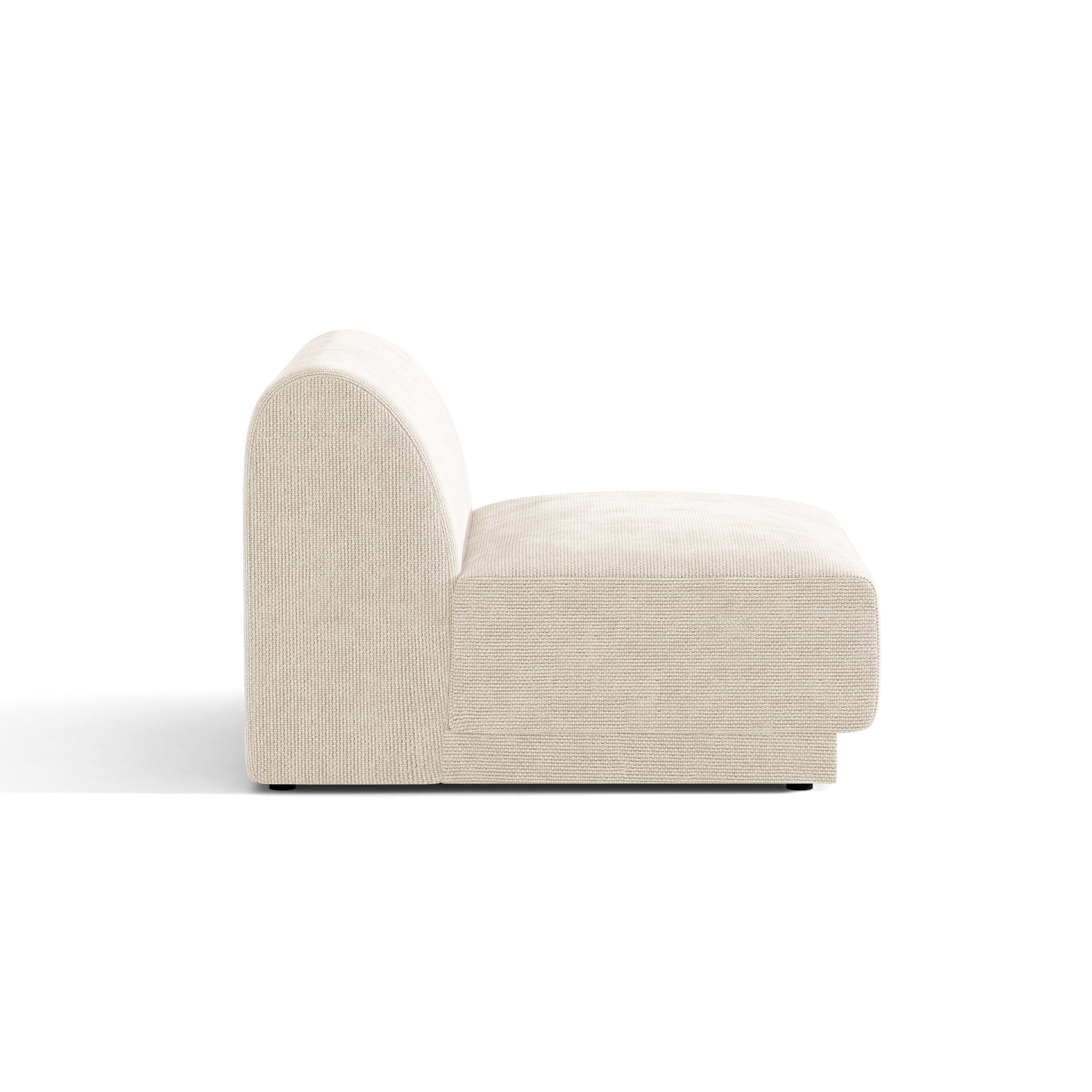 Sessel / Modul MILEY Elfenbein Chenille