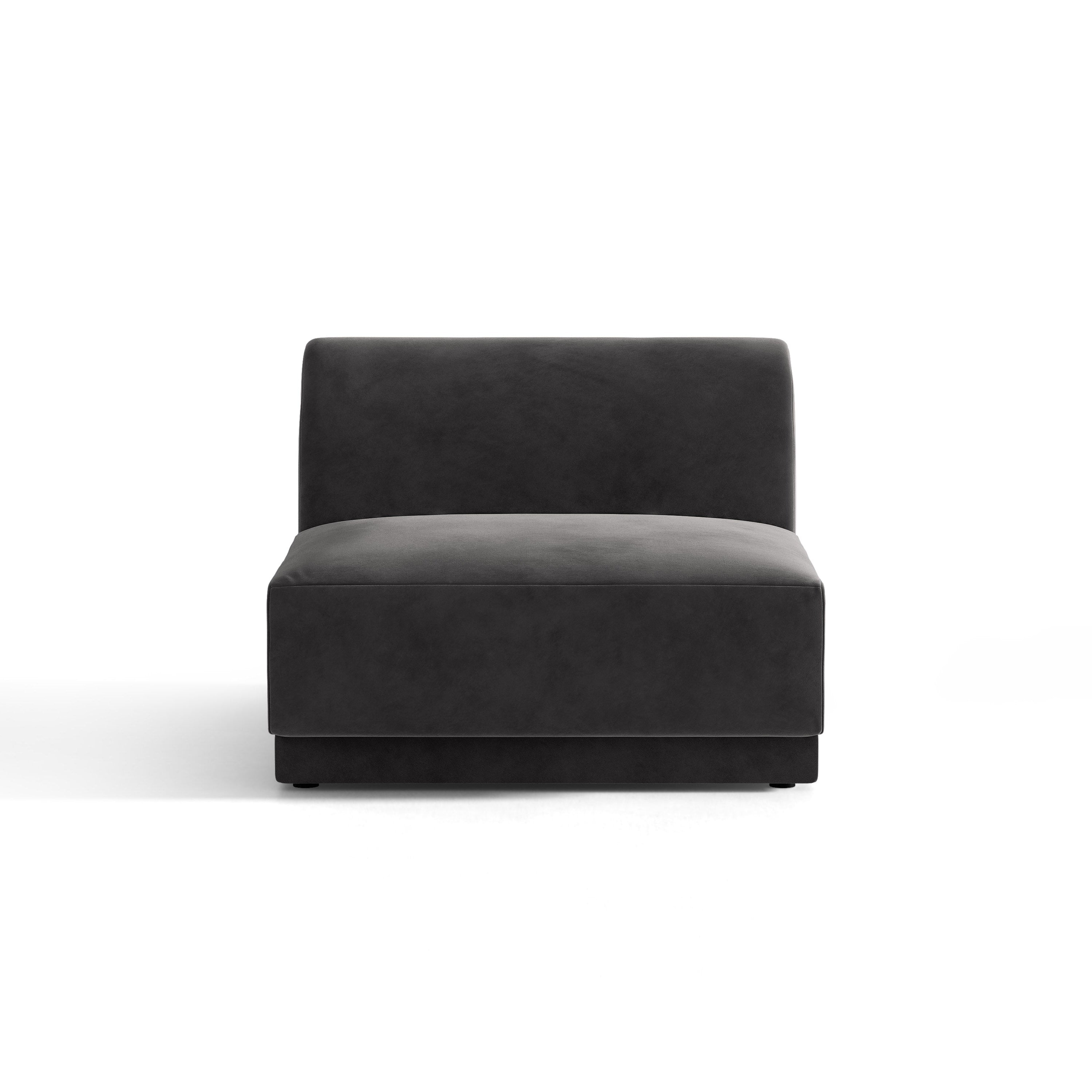 Sessel / Samtmodul MILEY grau