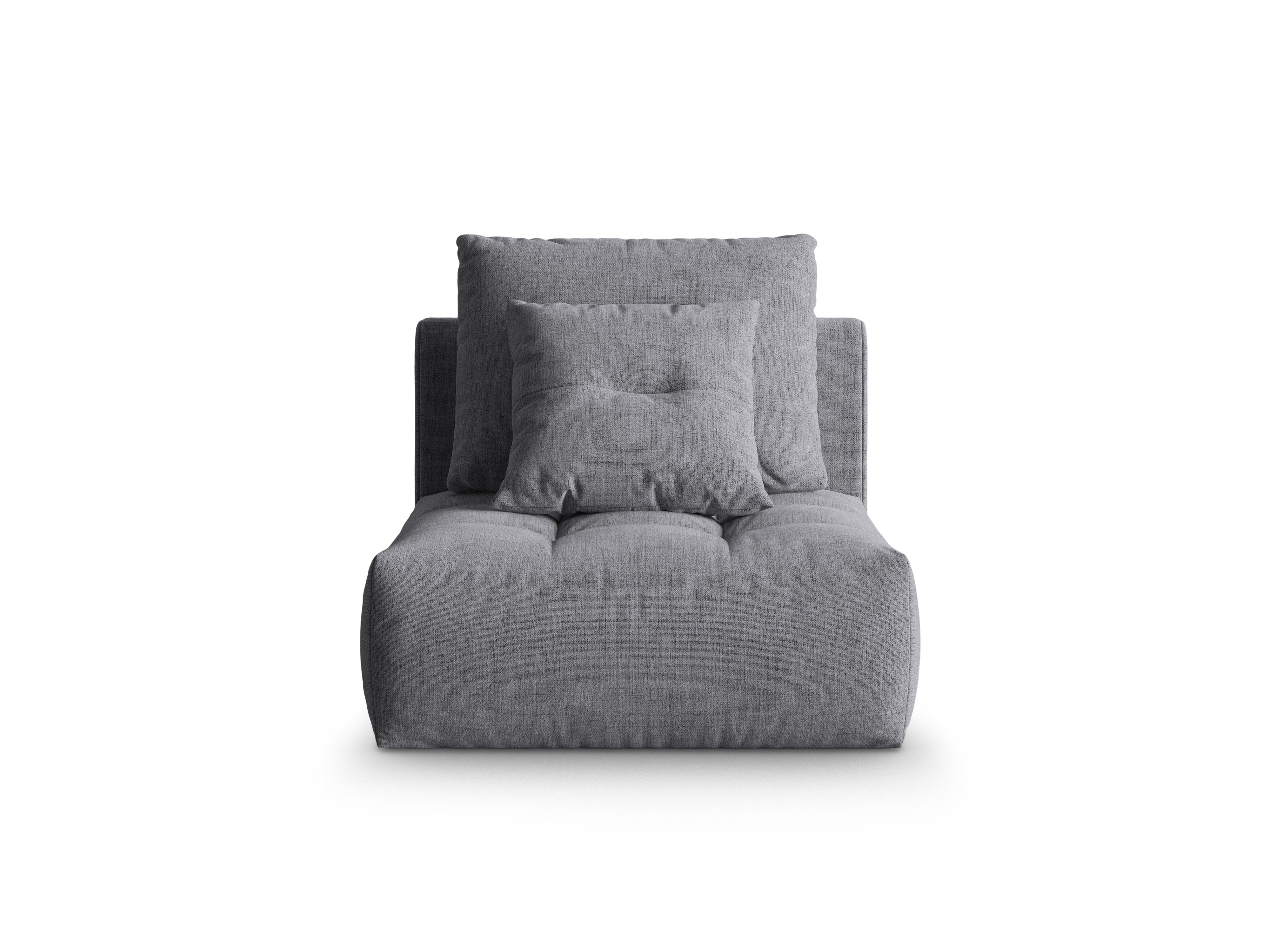 Sessel / Modul BLOOM graues Chenille