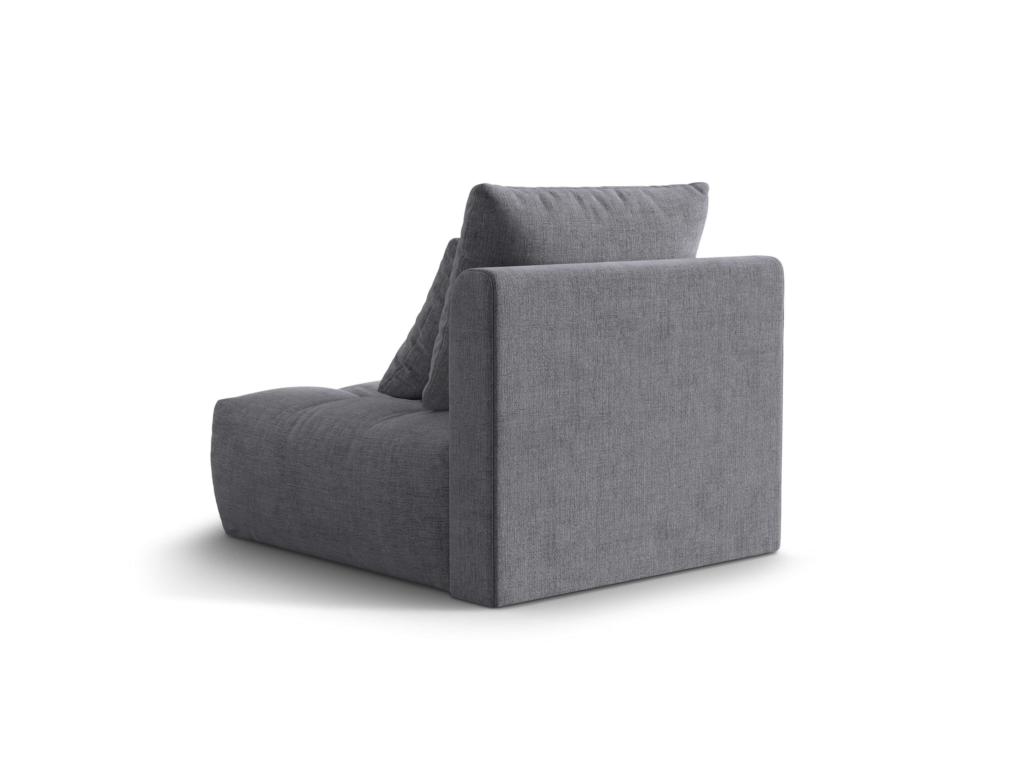Sessel / Modul BLOOM graues Chenille