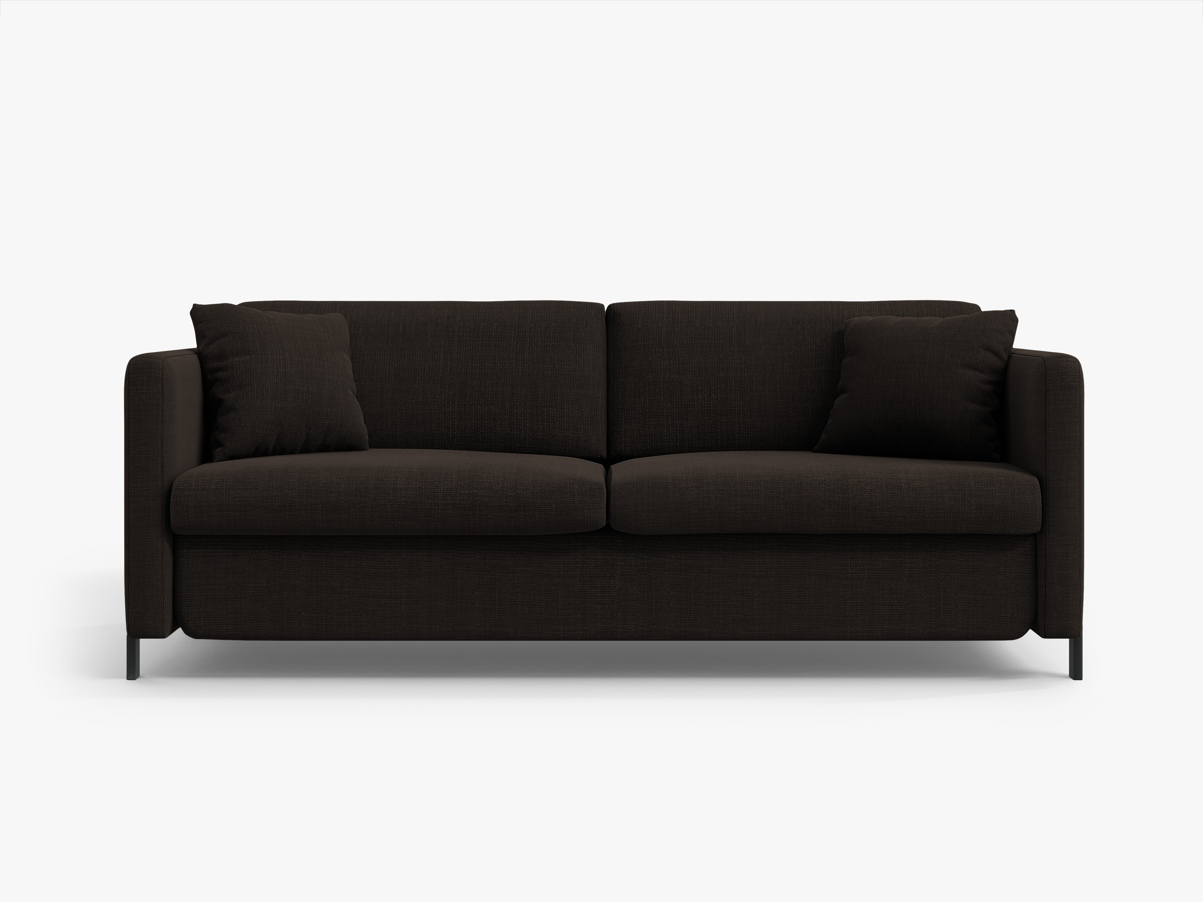 2-seater sofa with sleeping function GLORIA dark gray chenille