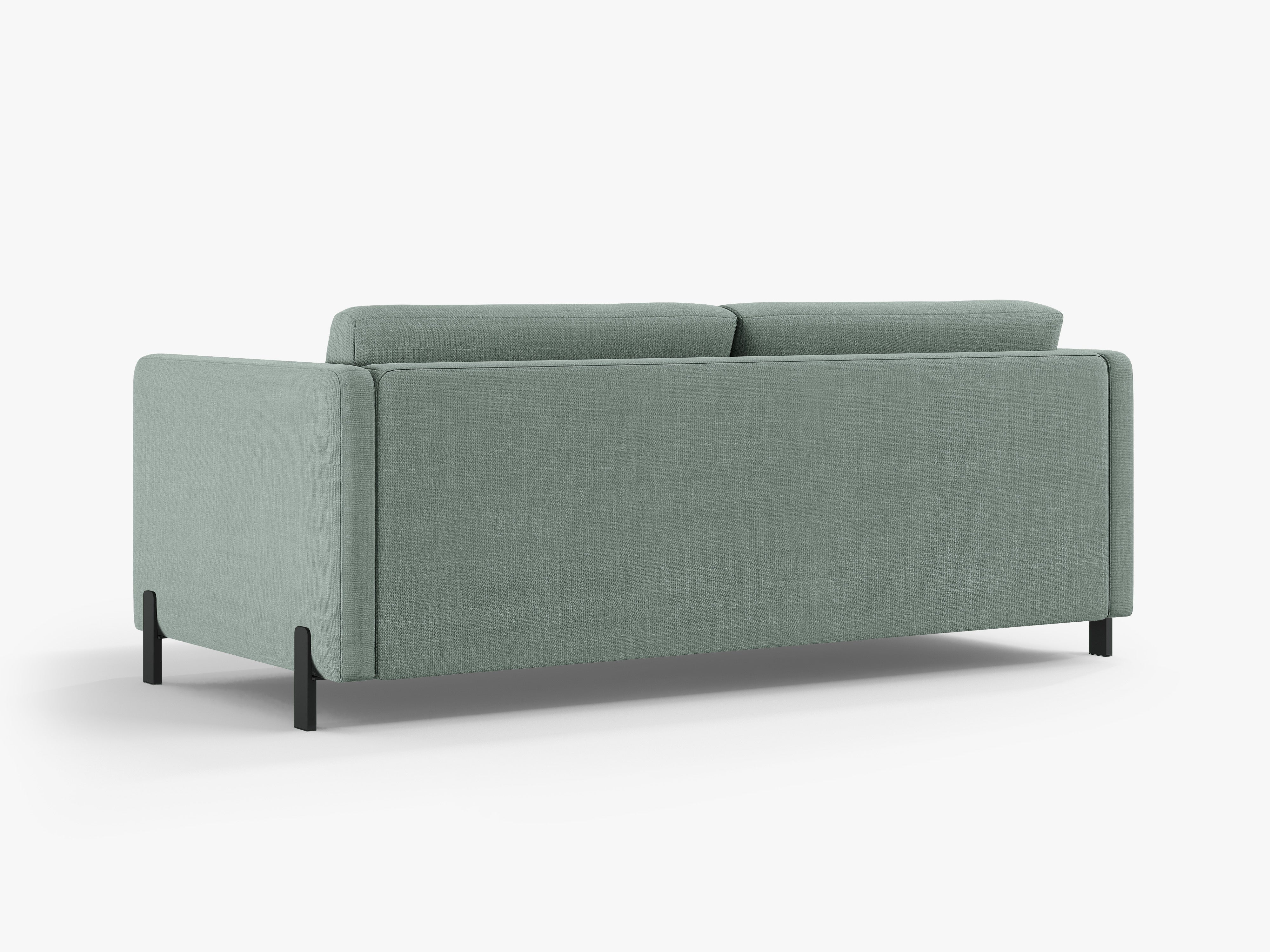 Sofa 2-Sitzer mit Schlaf-Funktion GLORIA mintgrüner Chenille