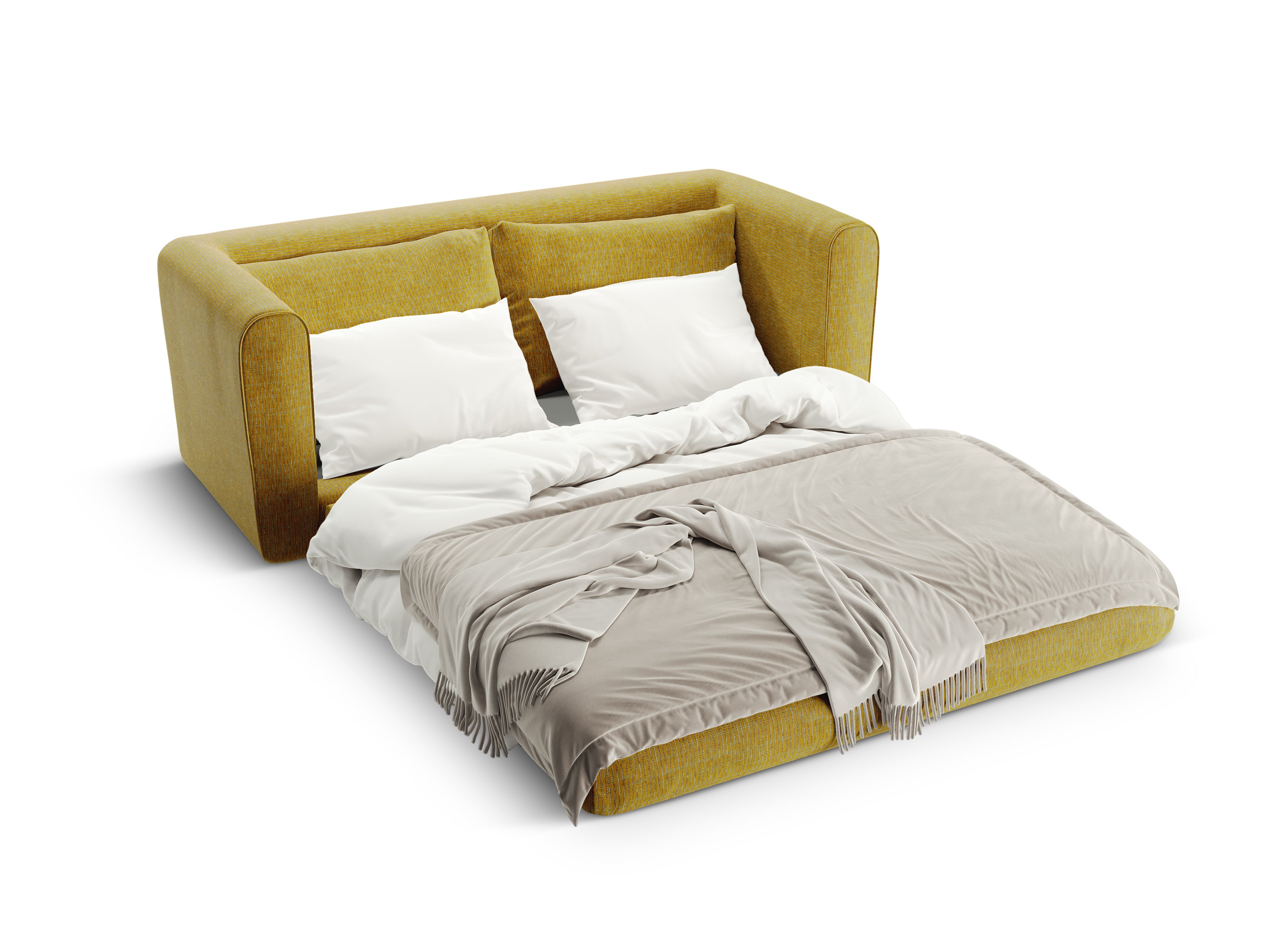2-Seater Sofa with Sleeping Function LIDO Sunflower Mélange