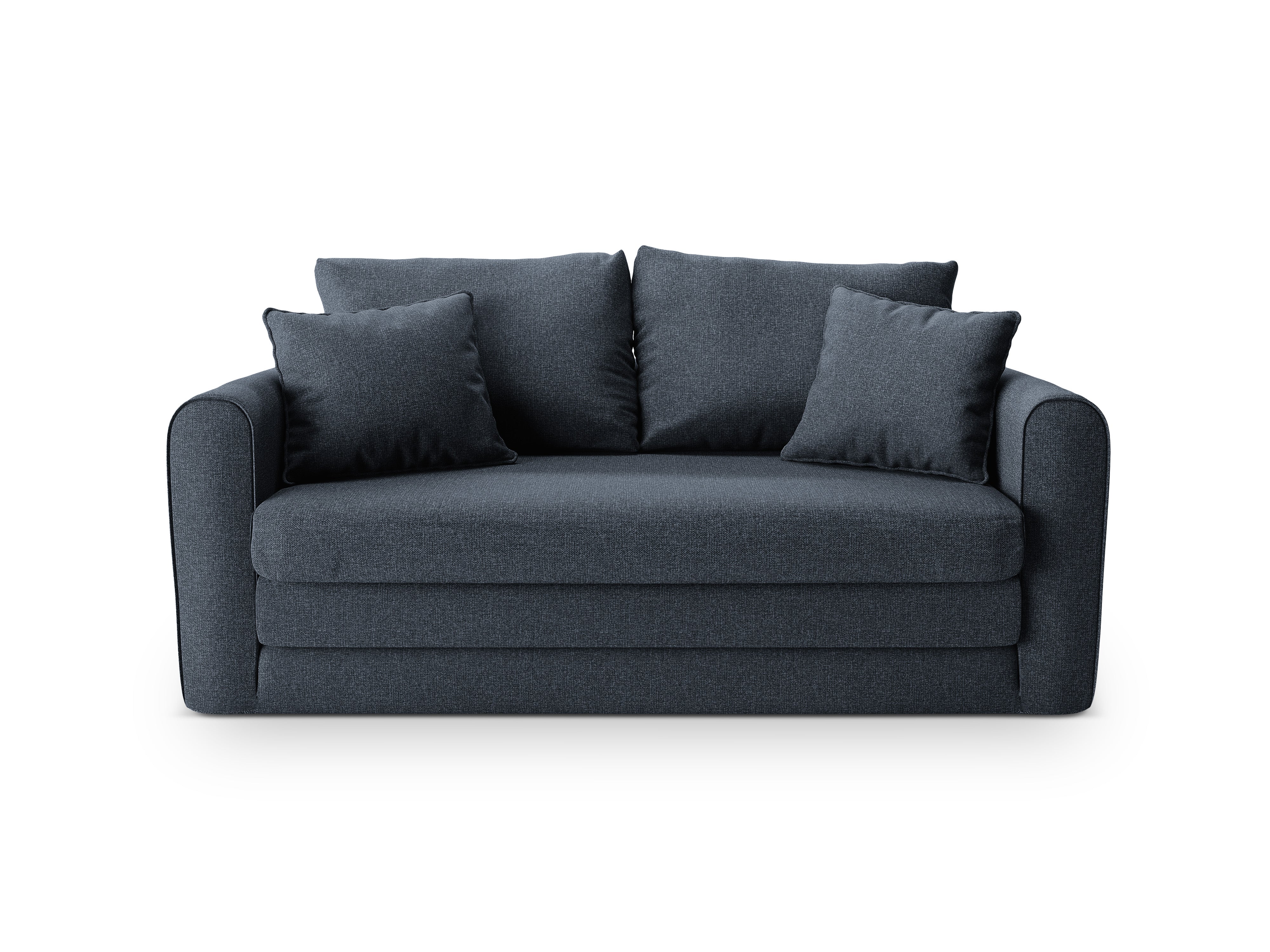 Sofa 2-osobowa z funkcją spania LIDO ciemny niebieski – Micadoni