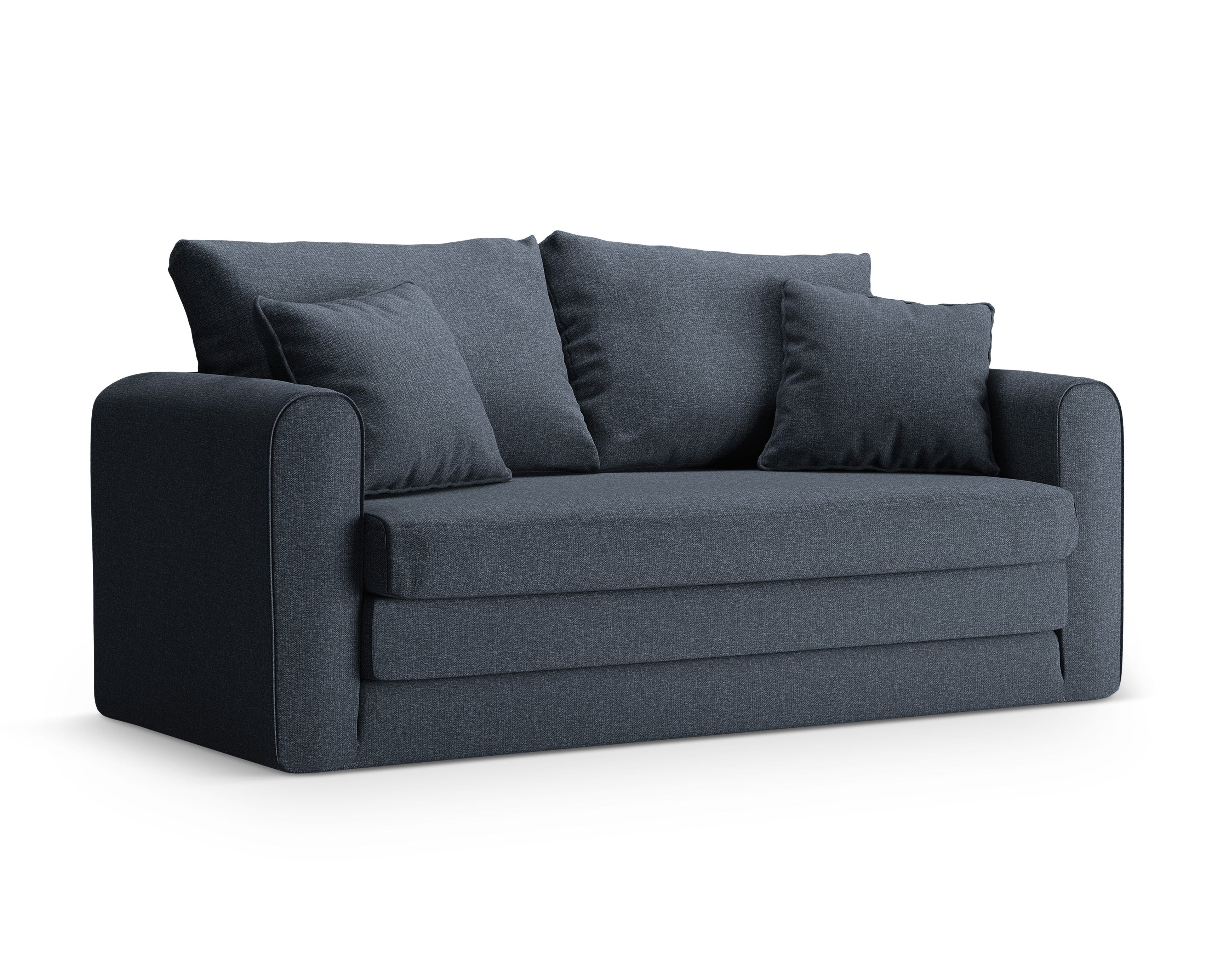 Sofa 2-osobowa z funkcją spania LIDO ciemny niebieski – Micadoni
