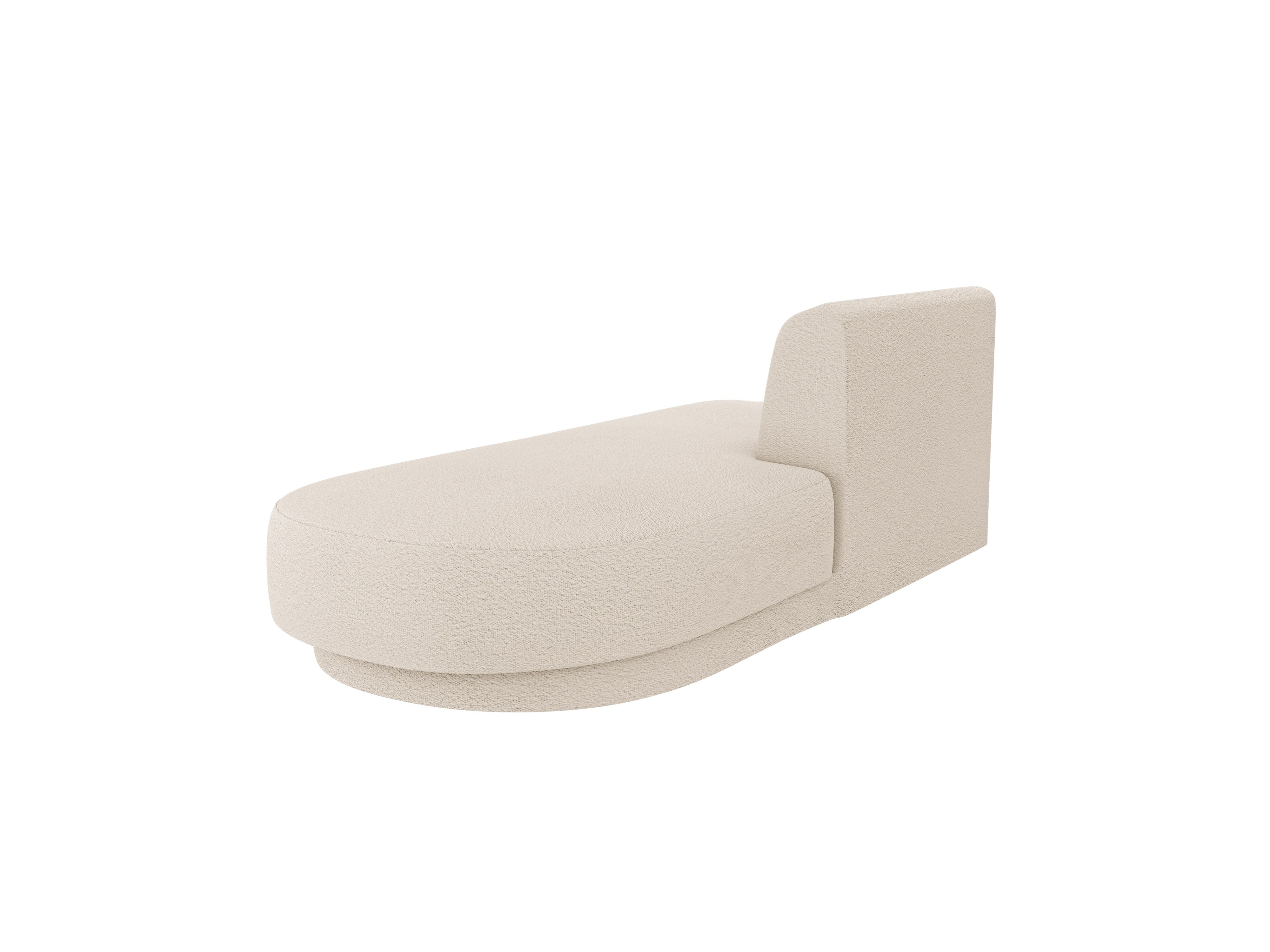 Szezlong 2-sitzig rechts MILEY beige Boucle