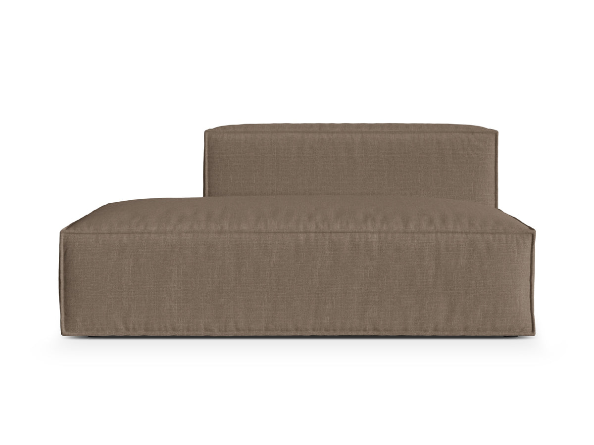 Sofa 3-osobowa z otomaną lewostronną NURIA cappuccino – Micadoni