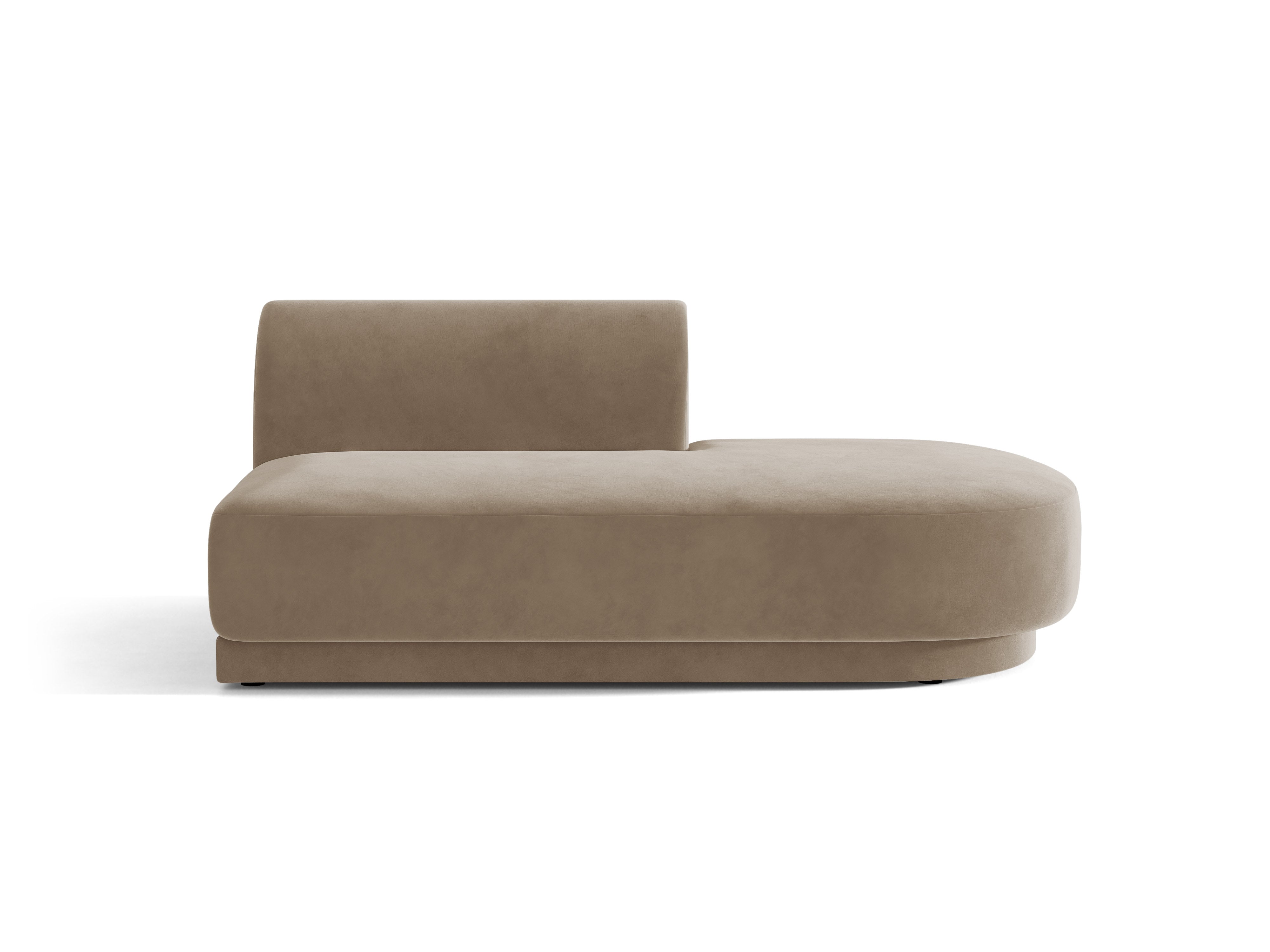 2-sitziger Samt-Sessel rechts MILEY cappuccino