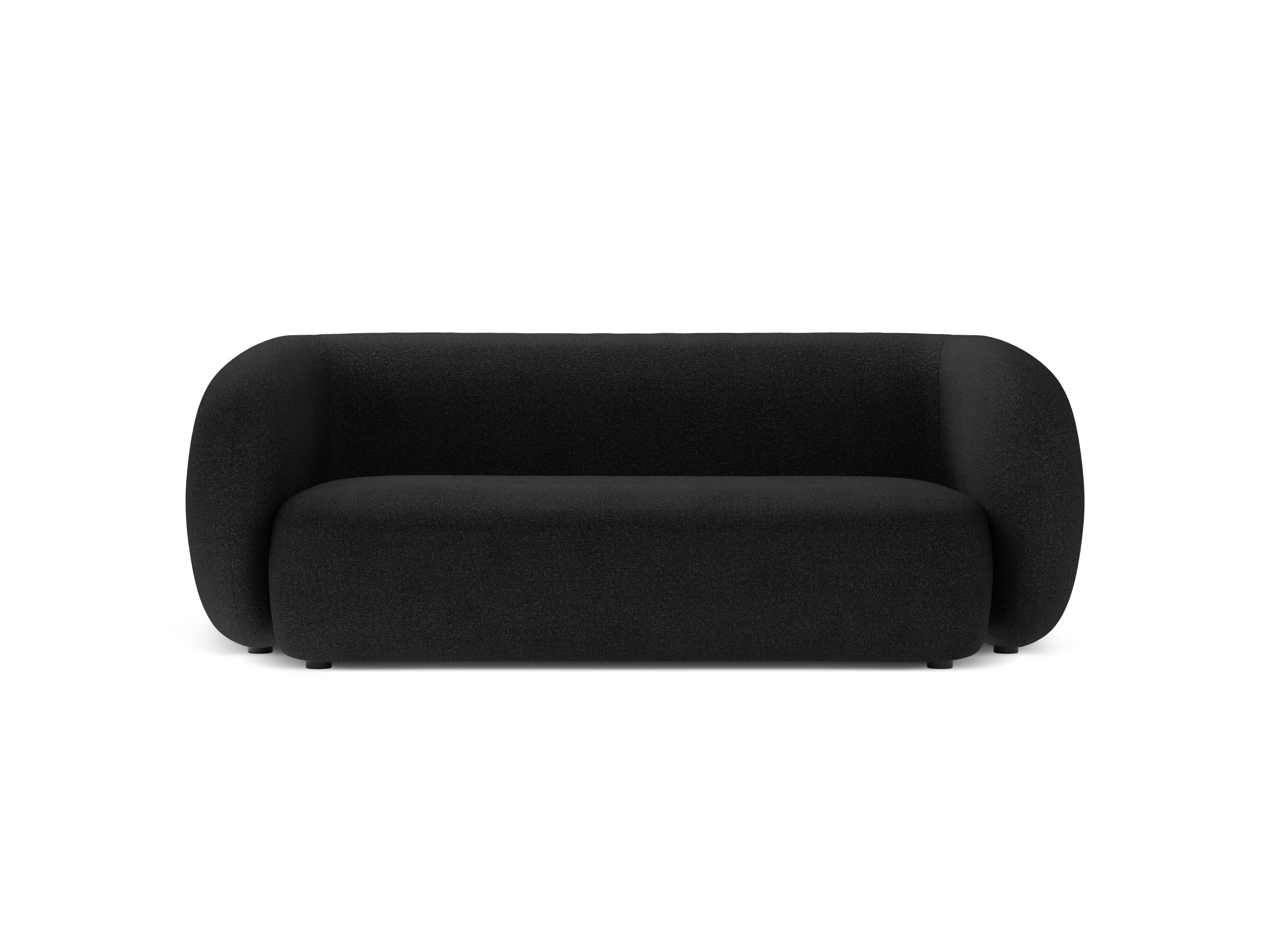 Sofa 2-osobowa KATE czarny boucle – Micadoni