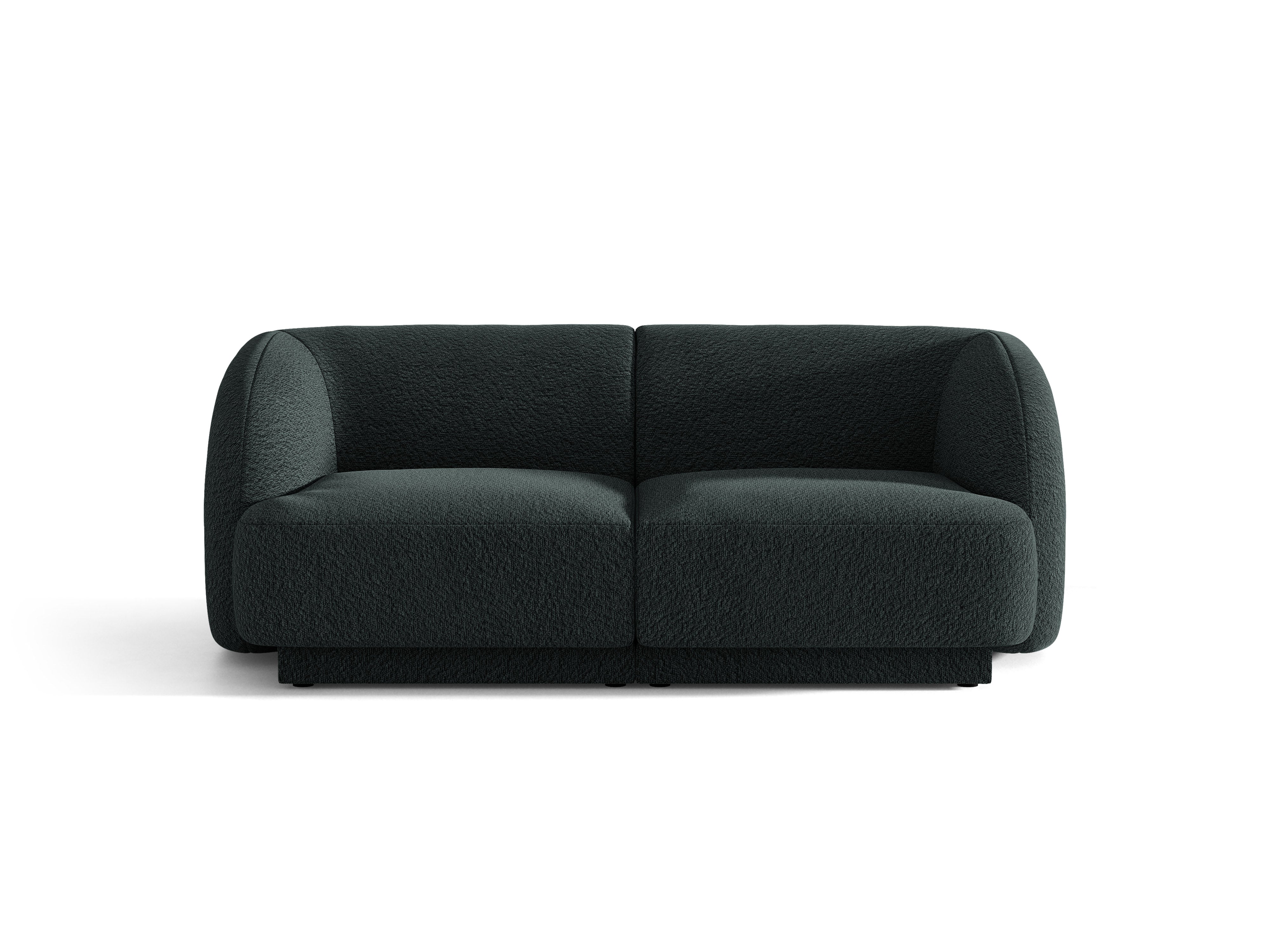 Sofa 2-sitzig MILEY schwarz Boucle