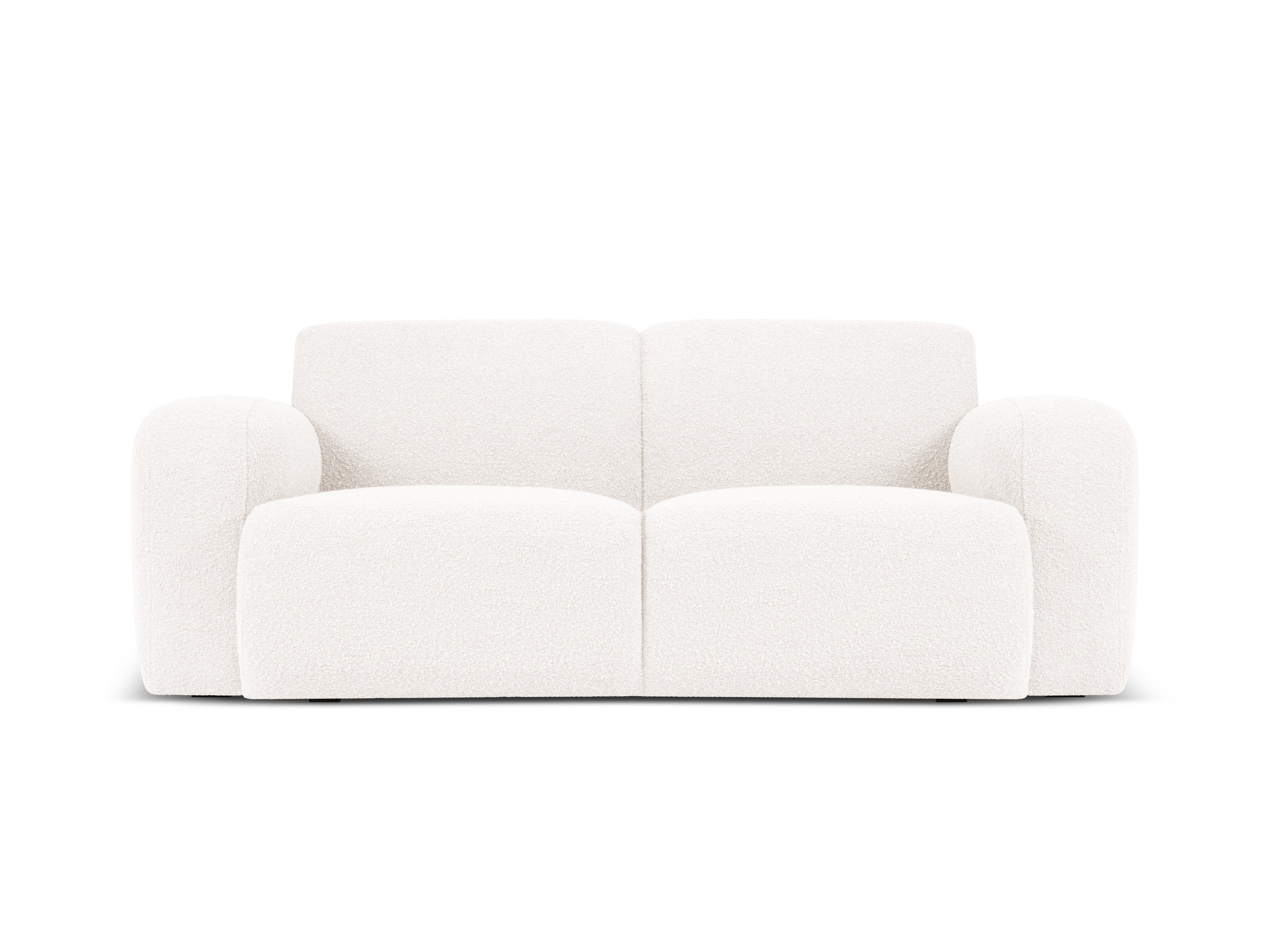 Sofa w tkaninie boucle 2-osobowa MOLINO biały – Micadoni