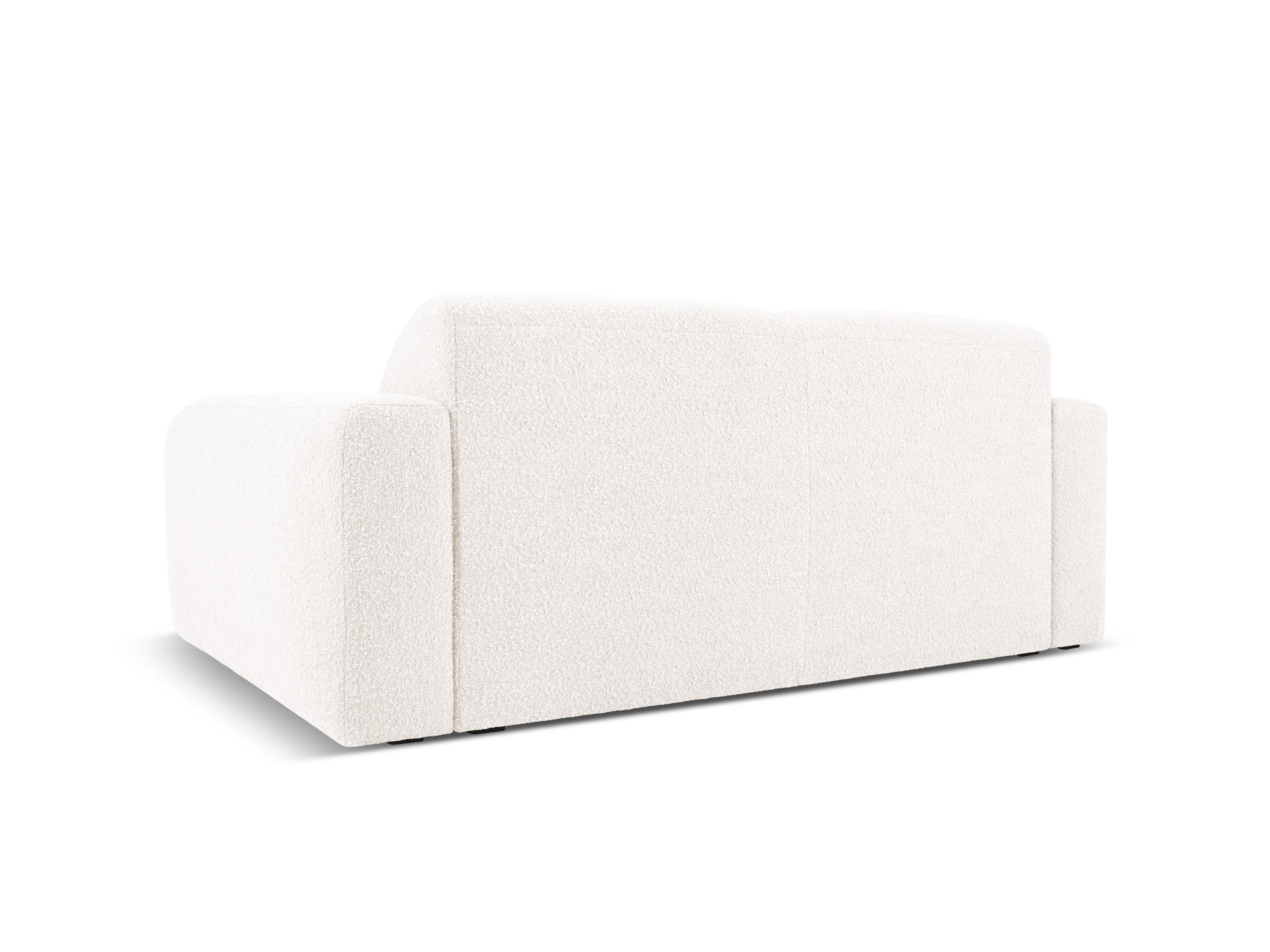 Sofa w tkaninie boucle 2-osobowa MOLINO biały – Micadoni