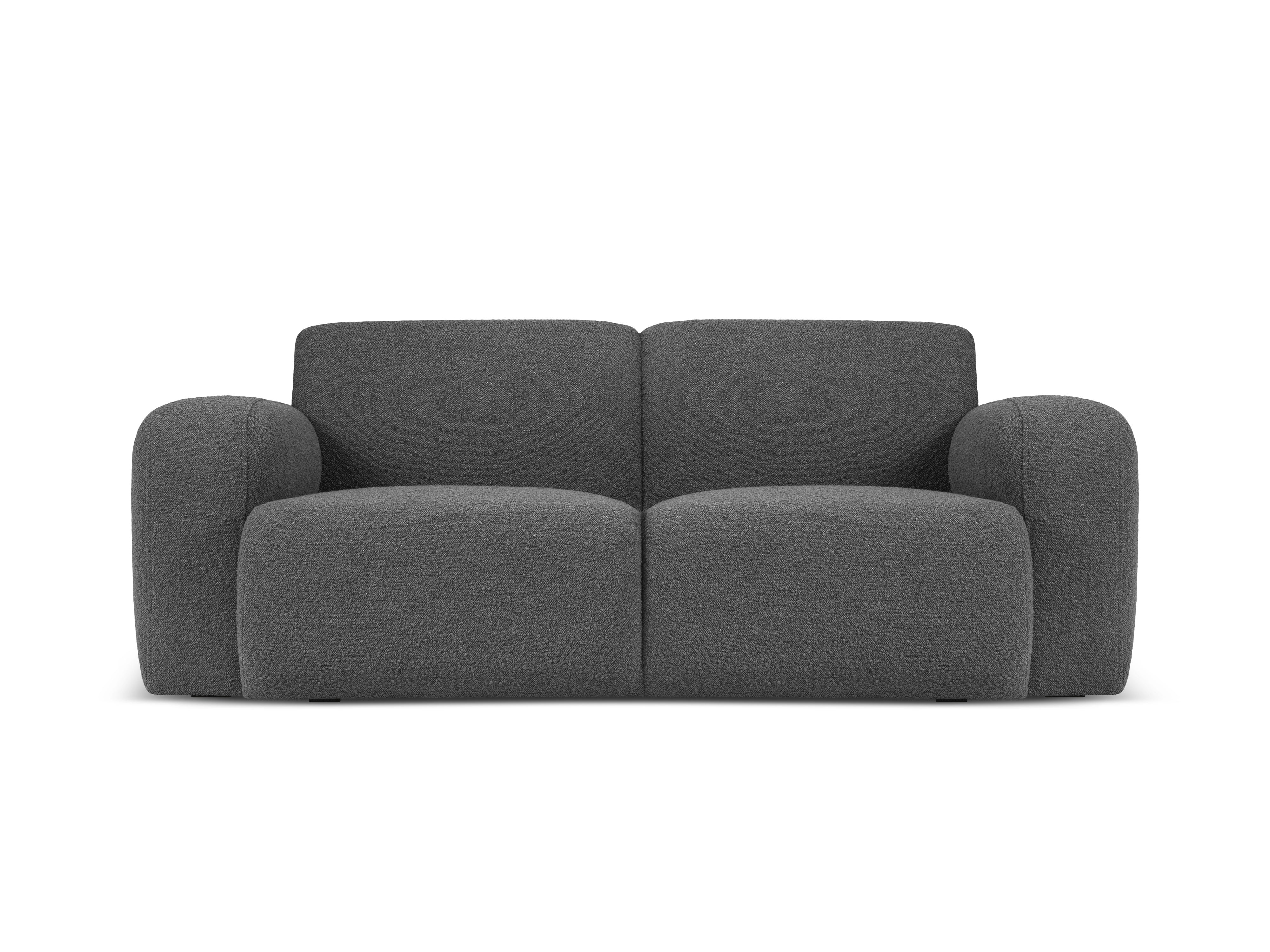 Sofa w tkaninie boucle 2-osobowa MOLINO ciemnoszary Micadoni Eye on Design