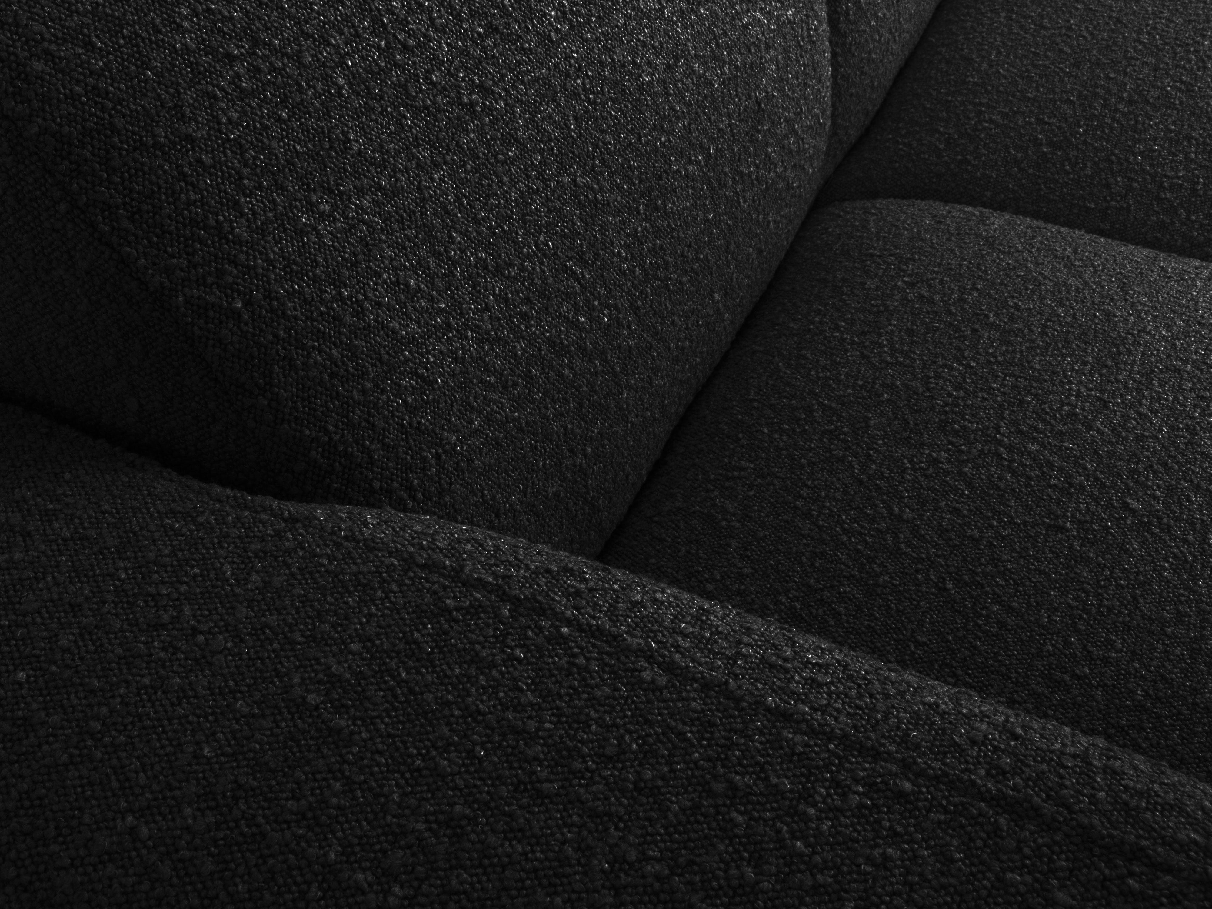 Sofa w tkaninie boucle 2-osobowa MOLINO czarny Micadoni Eye on Design