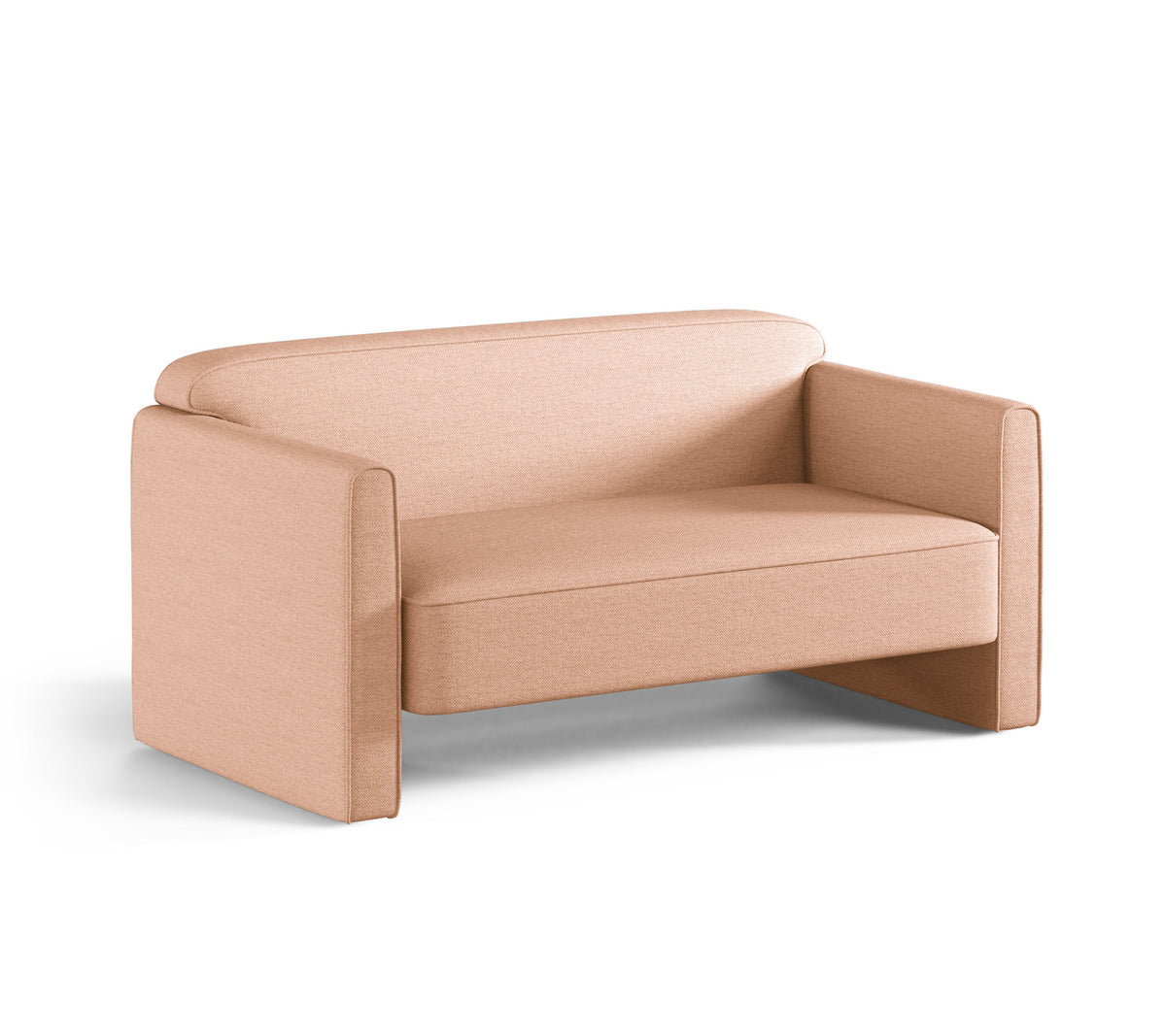 Sofa für 2 Personen ABBY pfirsichfarben