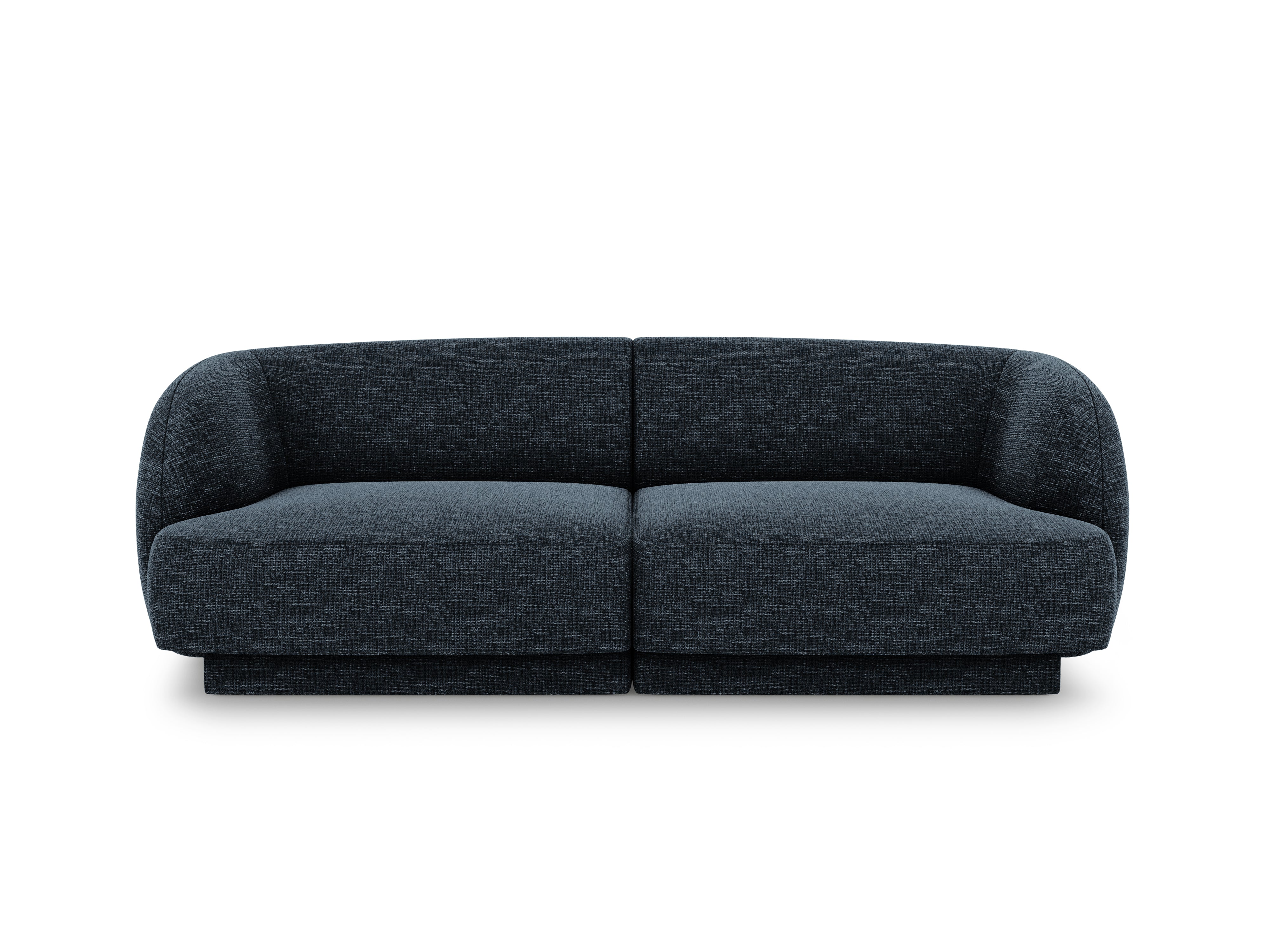 Sofa w tkaninie szenilowej 2-osobowa MILEY granatowy Micadoni Eye on Design
