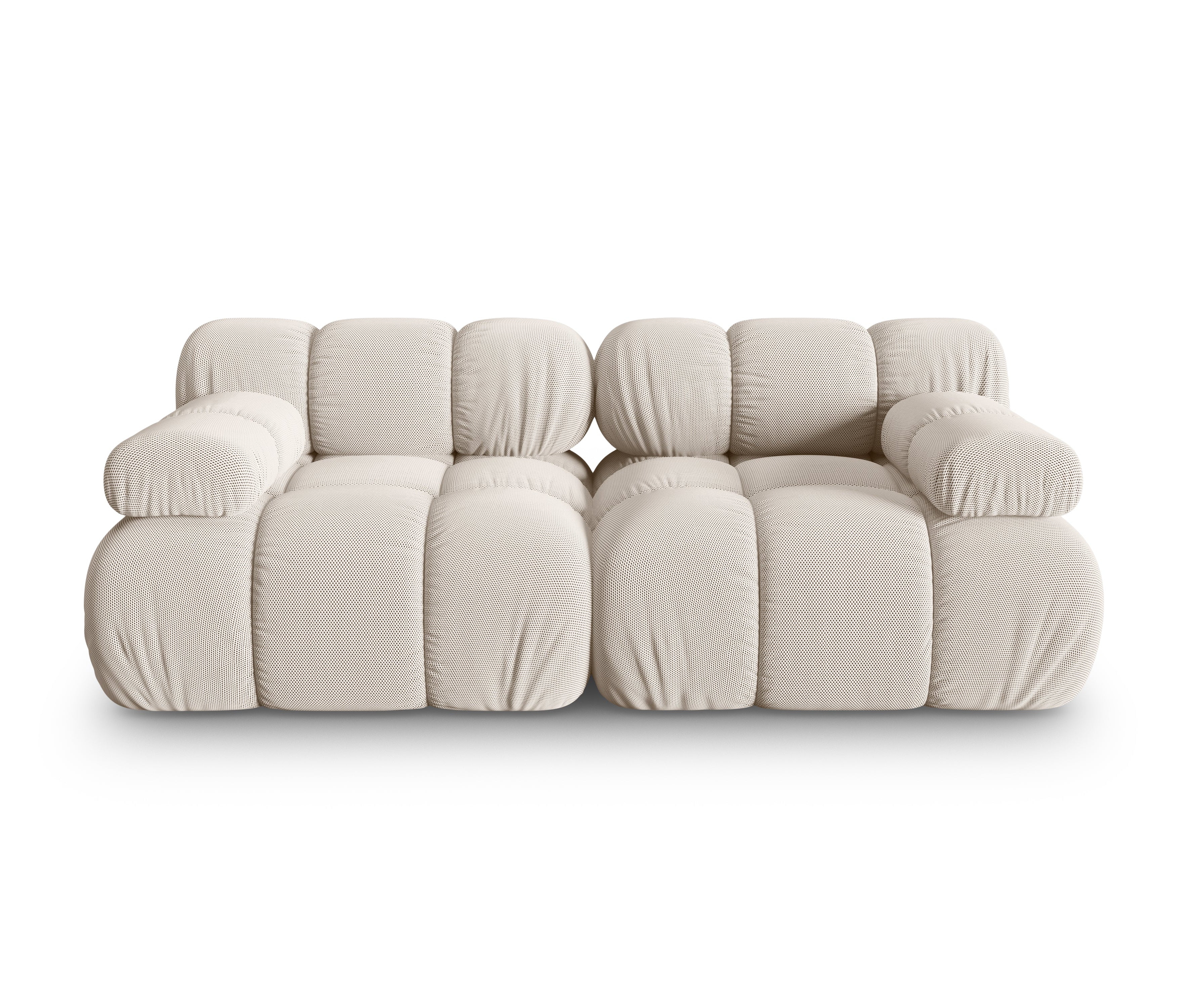 Modulares 2-Sitzer Sofa BELLIS in beigem 3D-Stoff