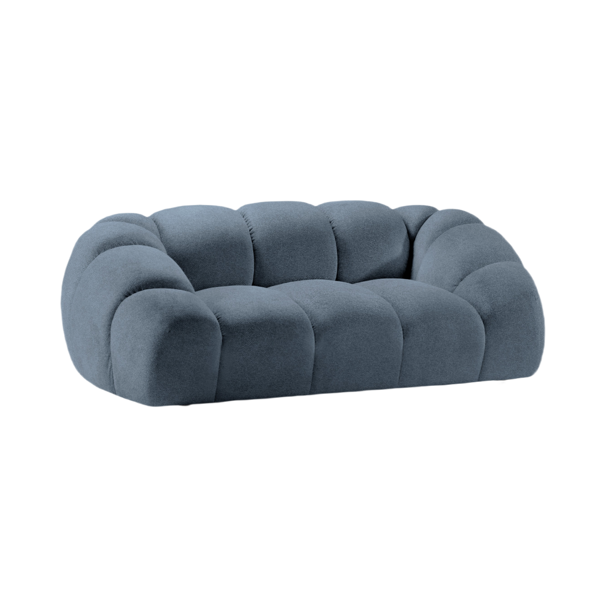 2-seater Sofa DIANA light blue chenille
