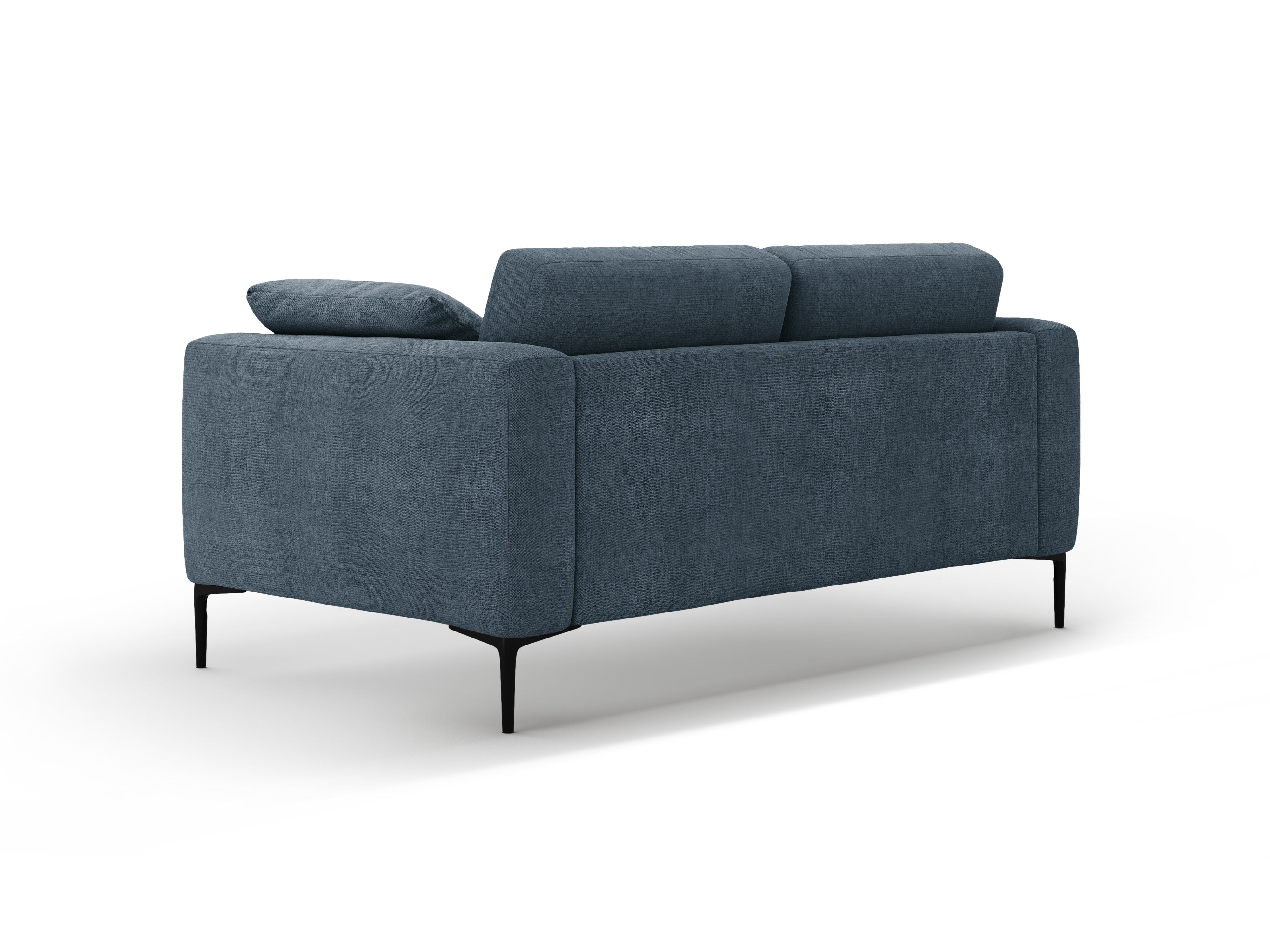 Sofa 2-sitzig BEMY dunkelblaues Chenille
