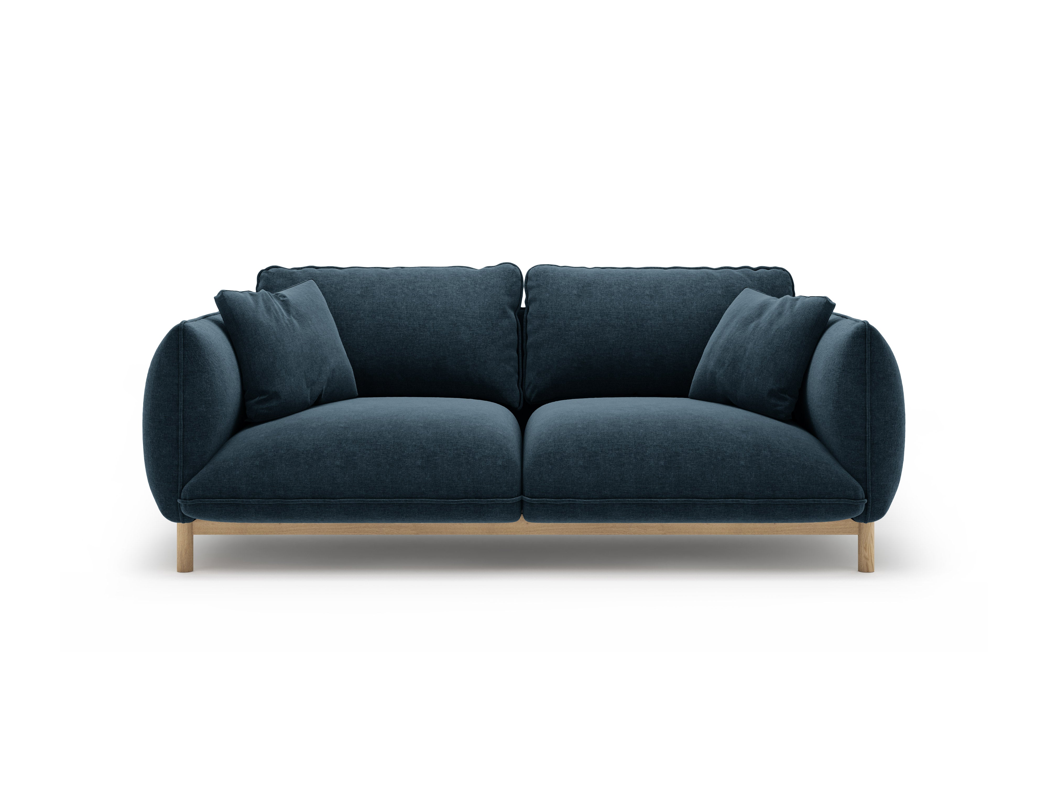2-seater Sofa ADA sea blue chenille