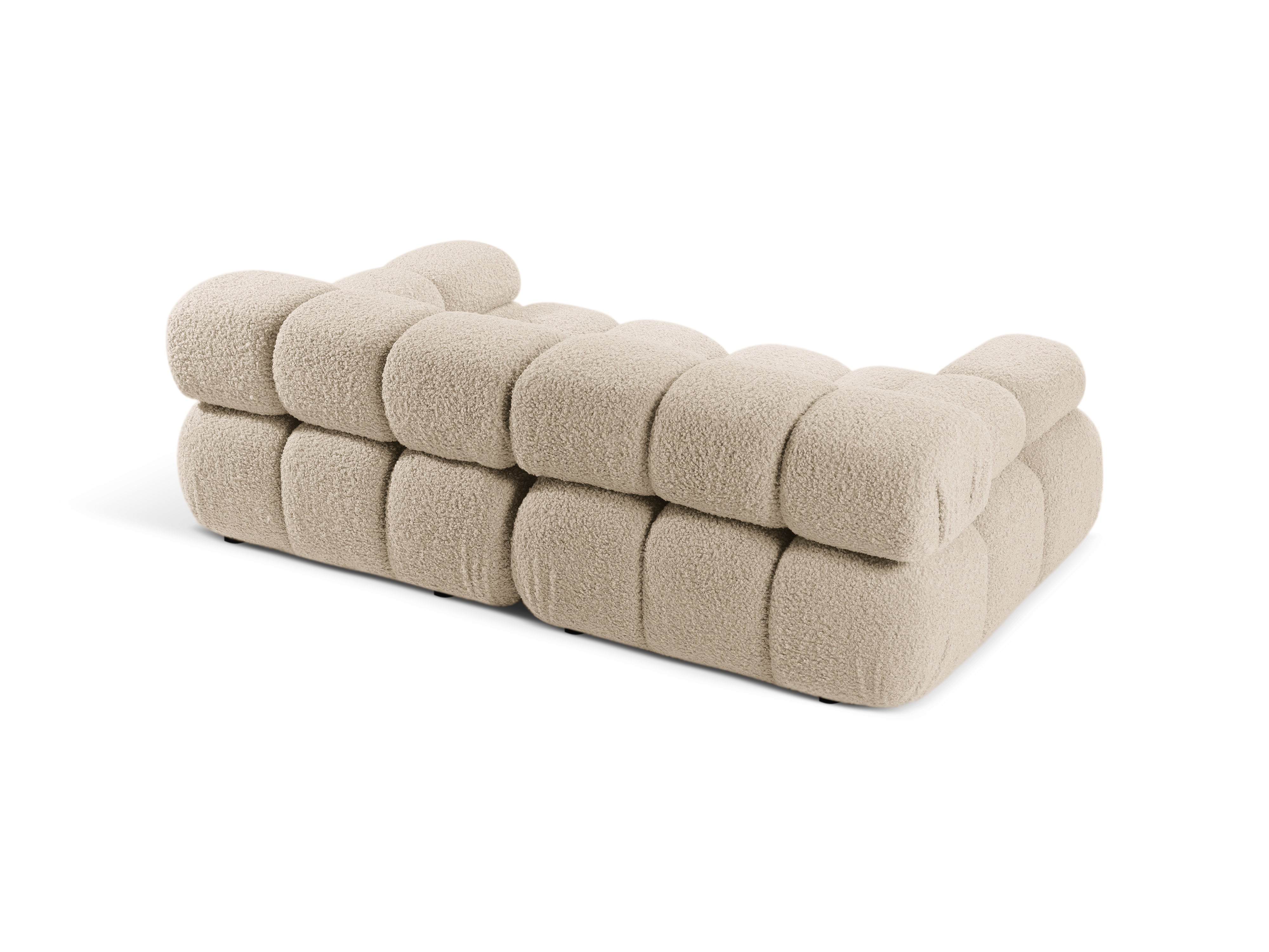 Modulares 2-Sitzer Sofa BELLIS in beigem Boucle