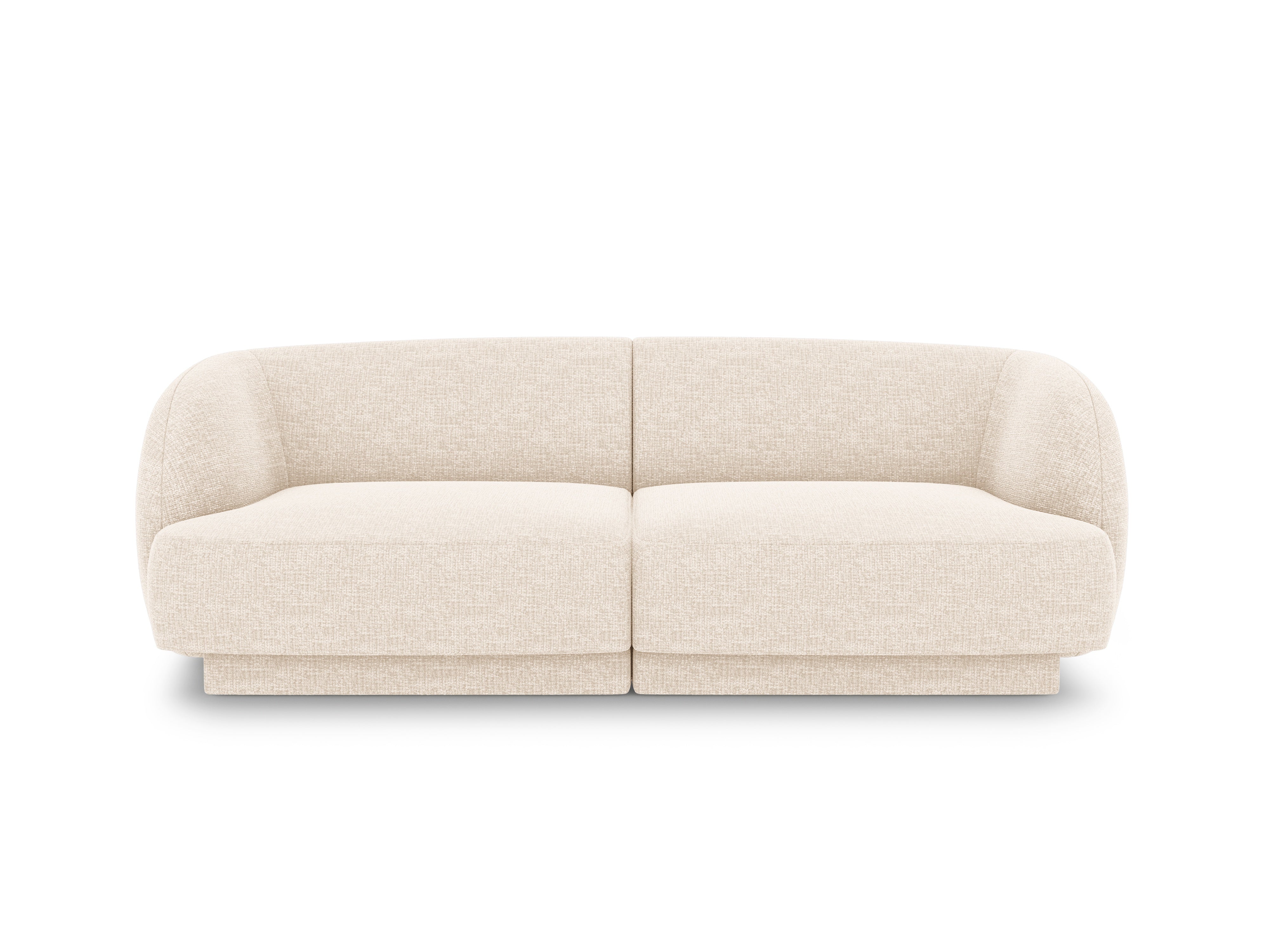 2-Seater Sofa MILEY Ivory Chenille