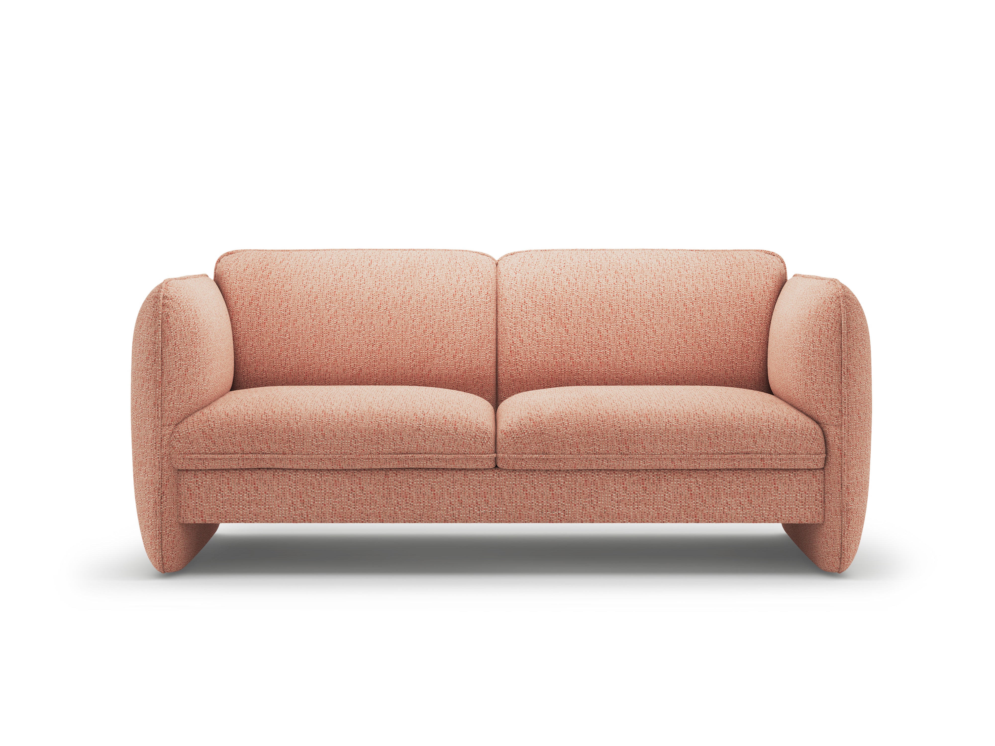 Sofa für 2 Personen GEORGIA in rosa Chenille