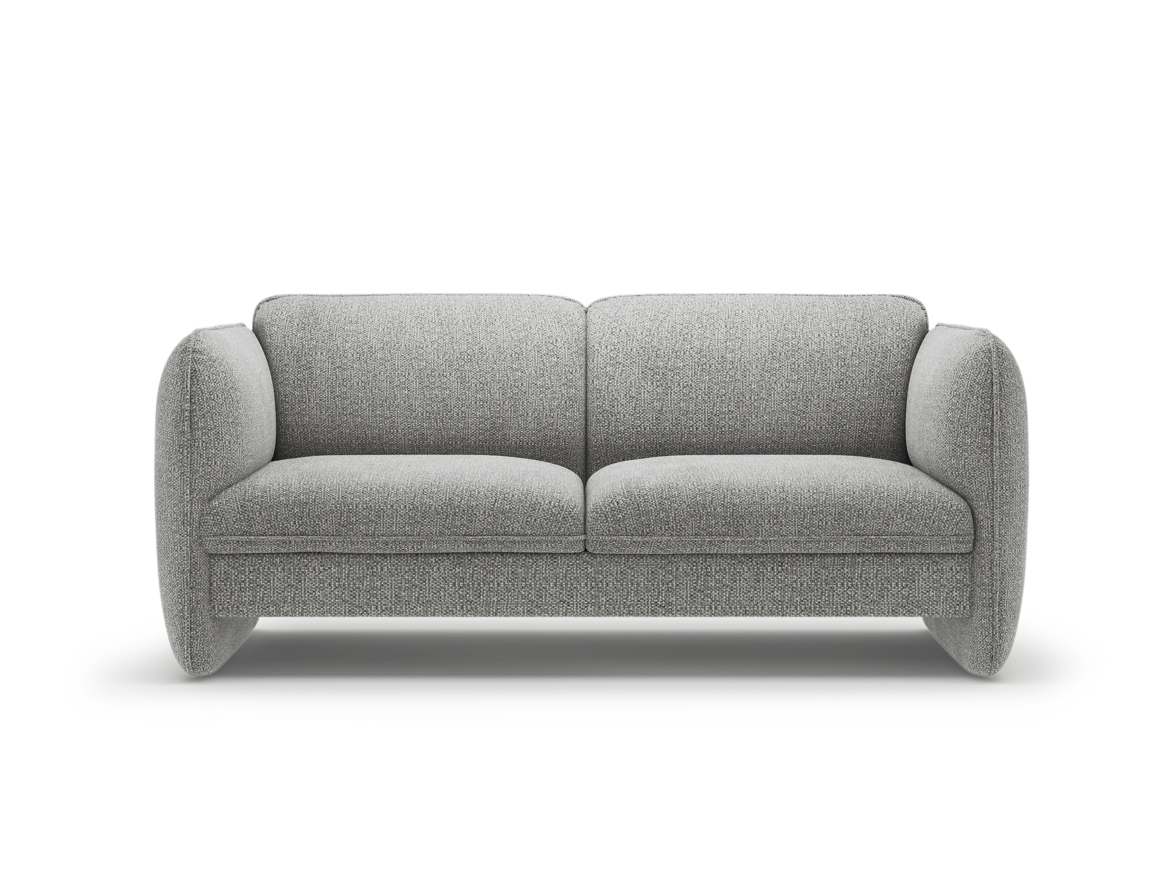 Sofa für 2 Personen GEORGIA in grauem Chenille