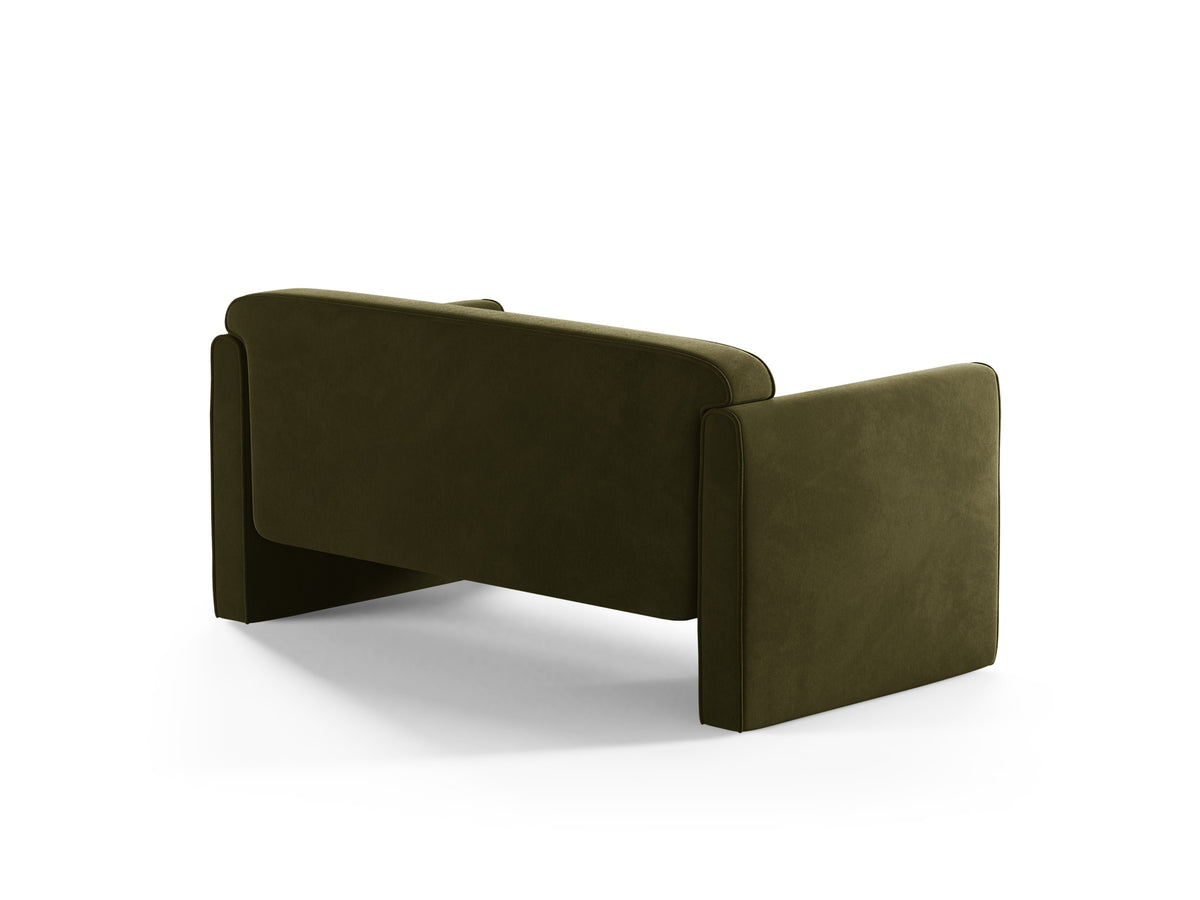 Sofa für 2 Personen aus Samt ABBY Grün