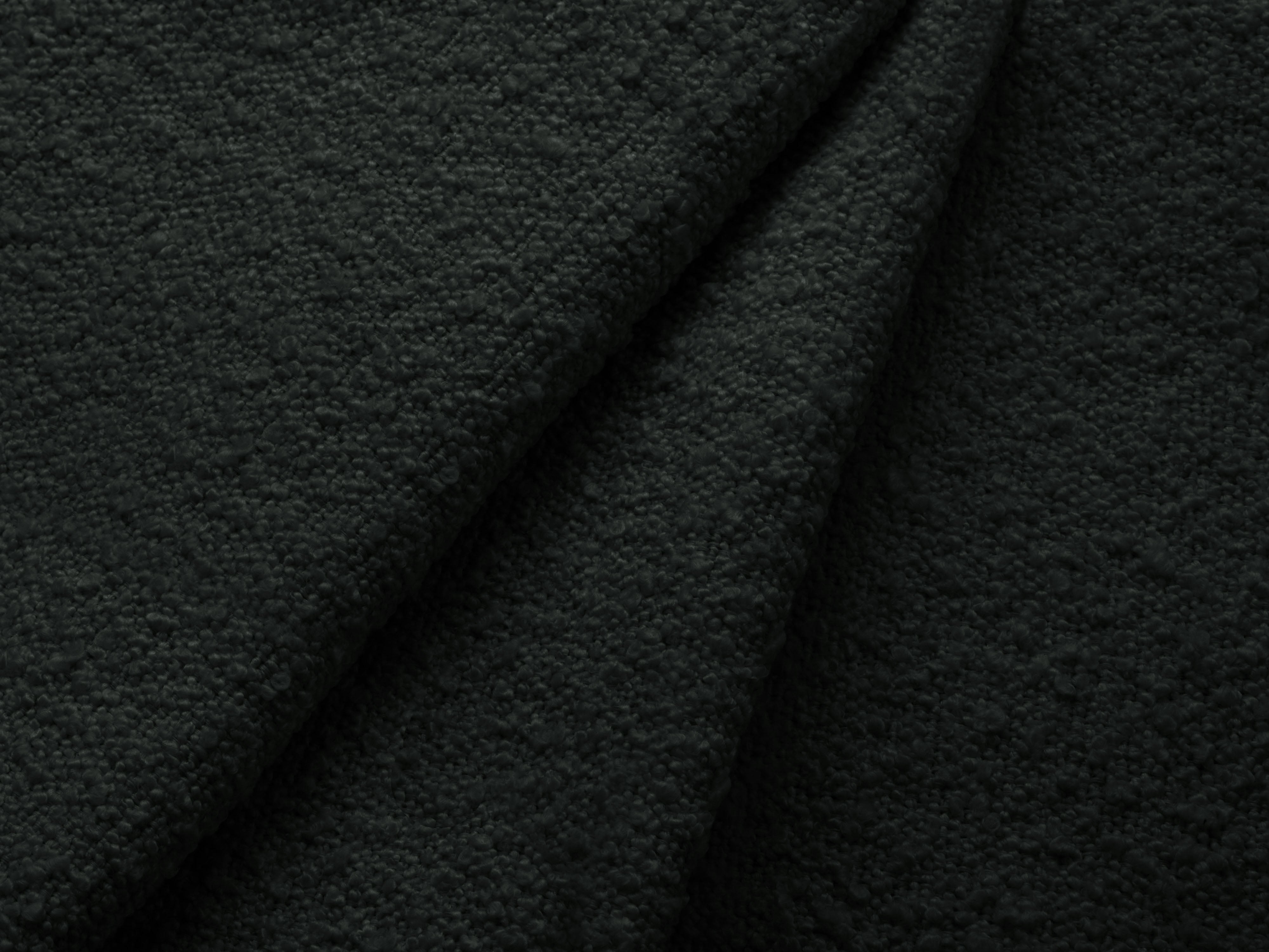 Sofa 2,5-sitzige POPPY schwarz Boucle