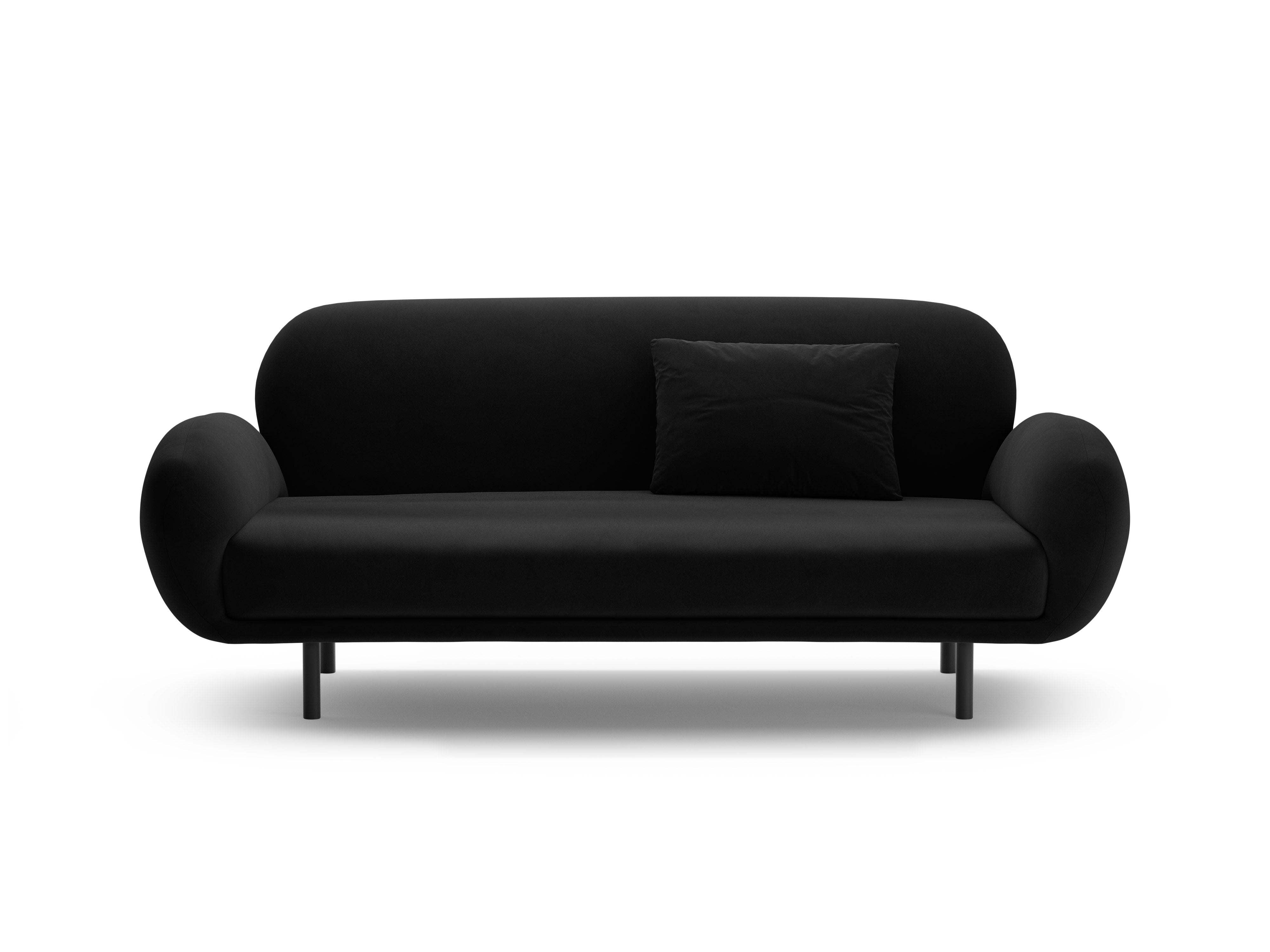 Velvet Cushion POPPY Black