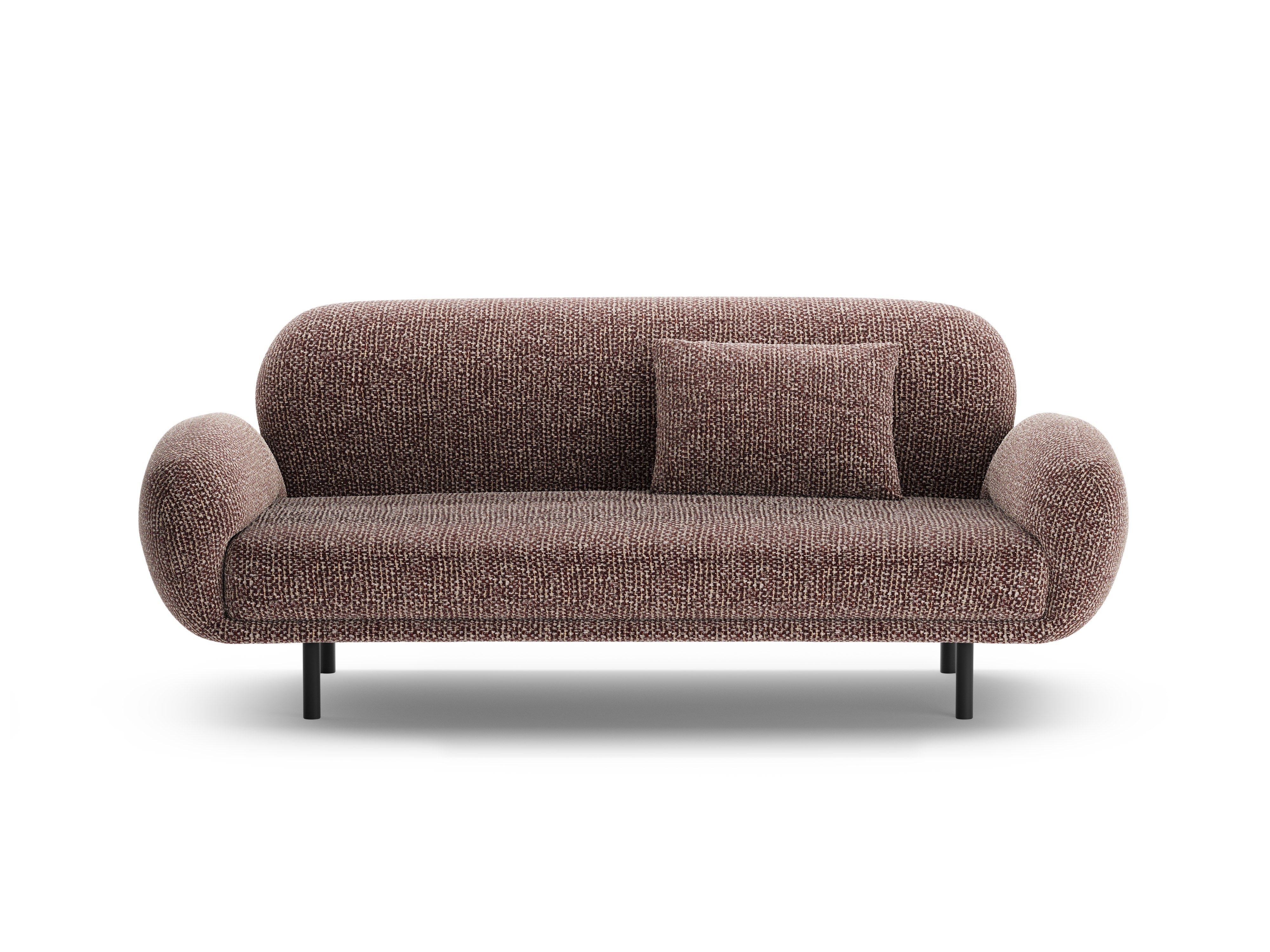 Sofa 2,5-sitzige POPPY braunes Chenille