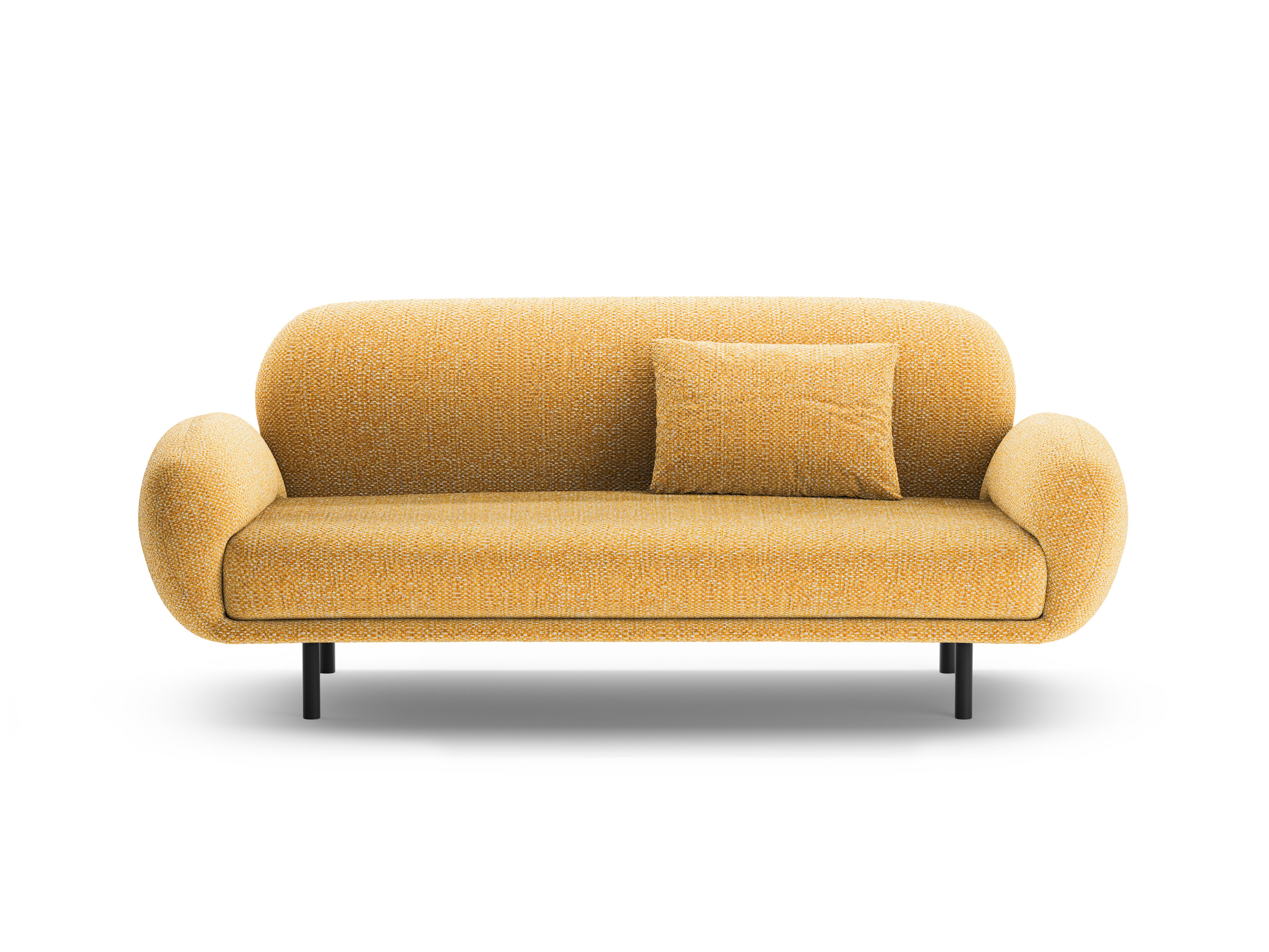 Sofa 2,5-sitzig POPPY senfgelb Chenille