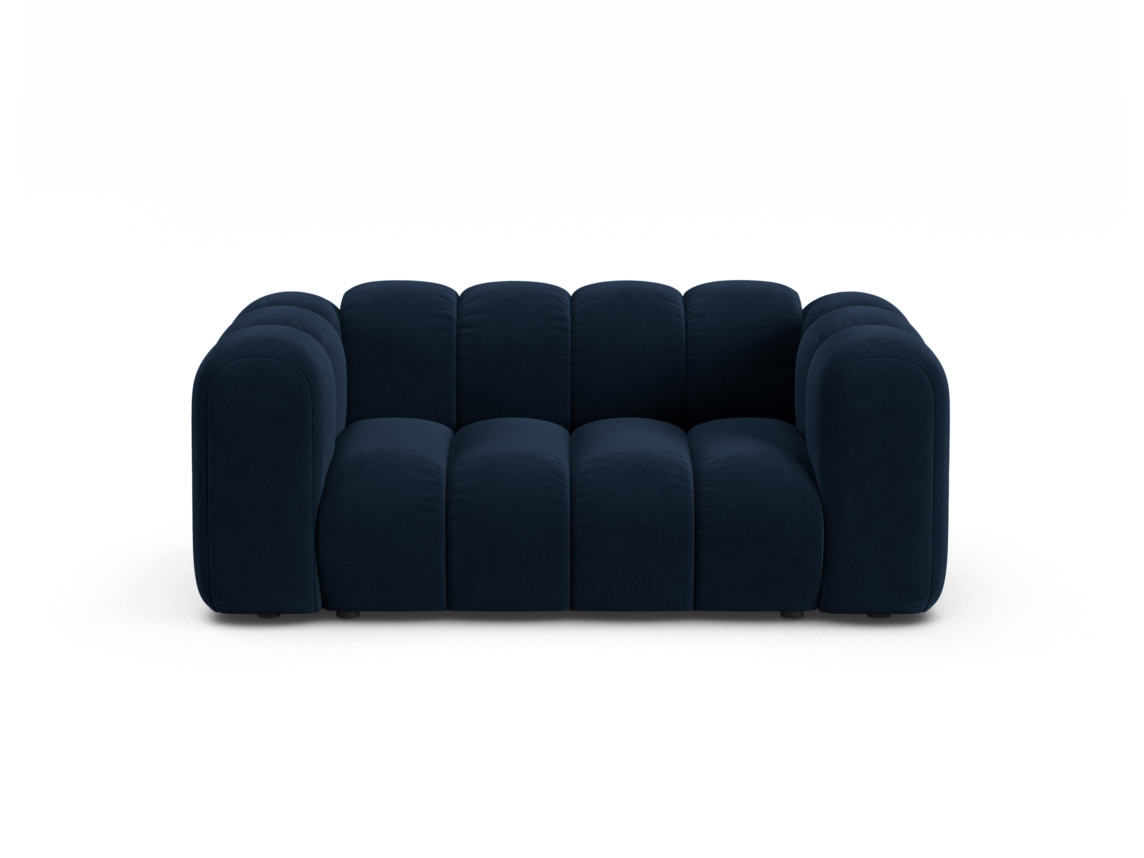 Samtsofa 2-sitzig LUPINE marineblau