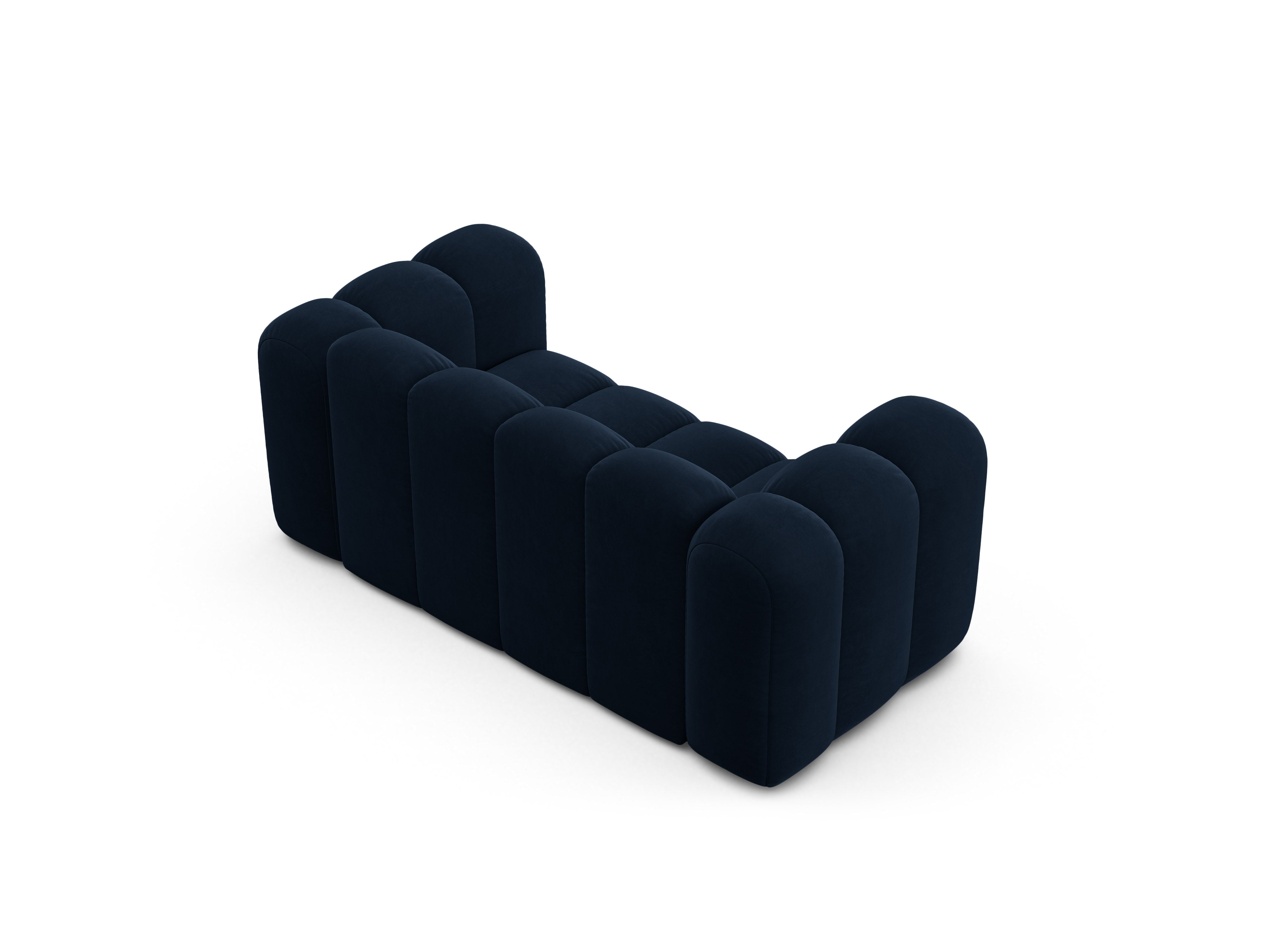 Samtsofa 2-sitzig LUPINE marineblau