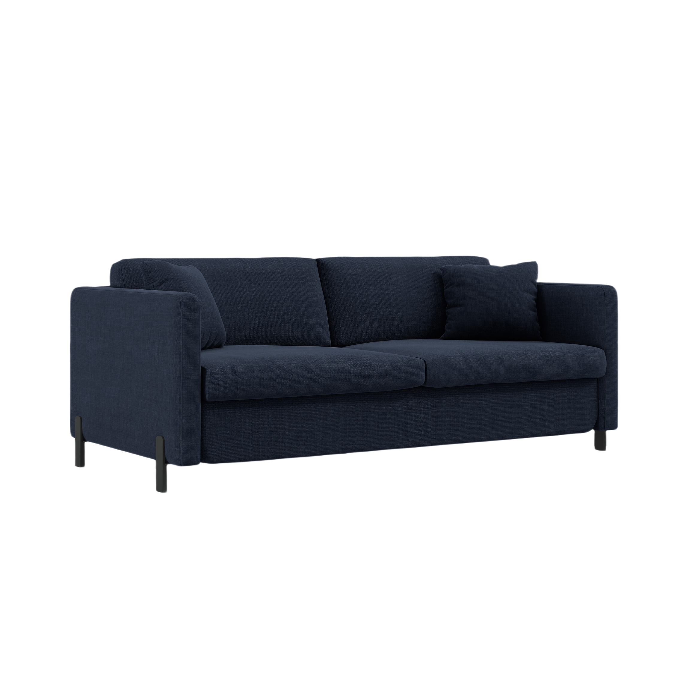3-seater sofa with sleeping function GLORIA blue chenille