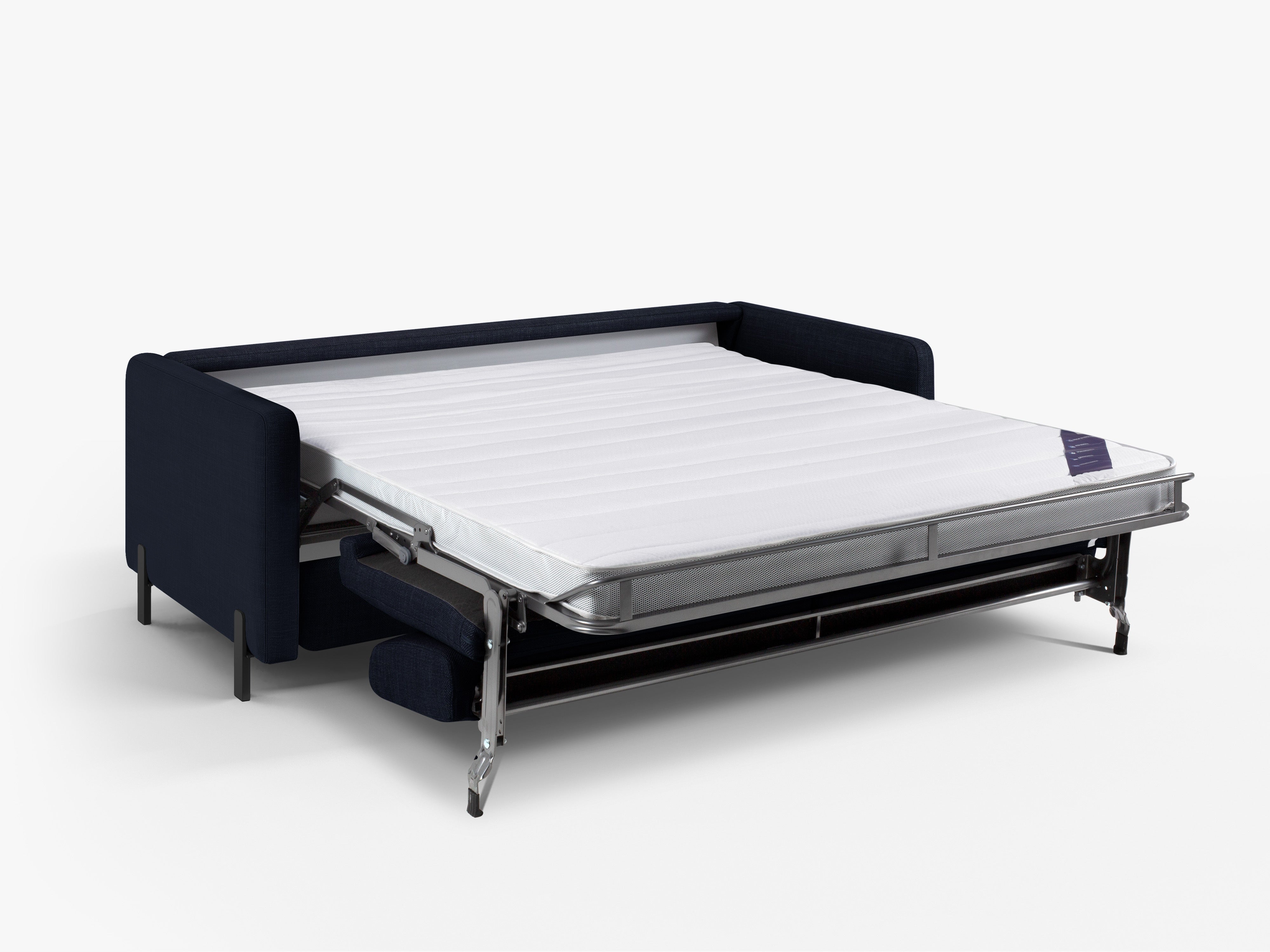 3-seater sofa with sleeping function GLORIA blue chenille