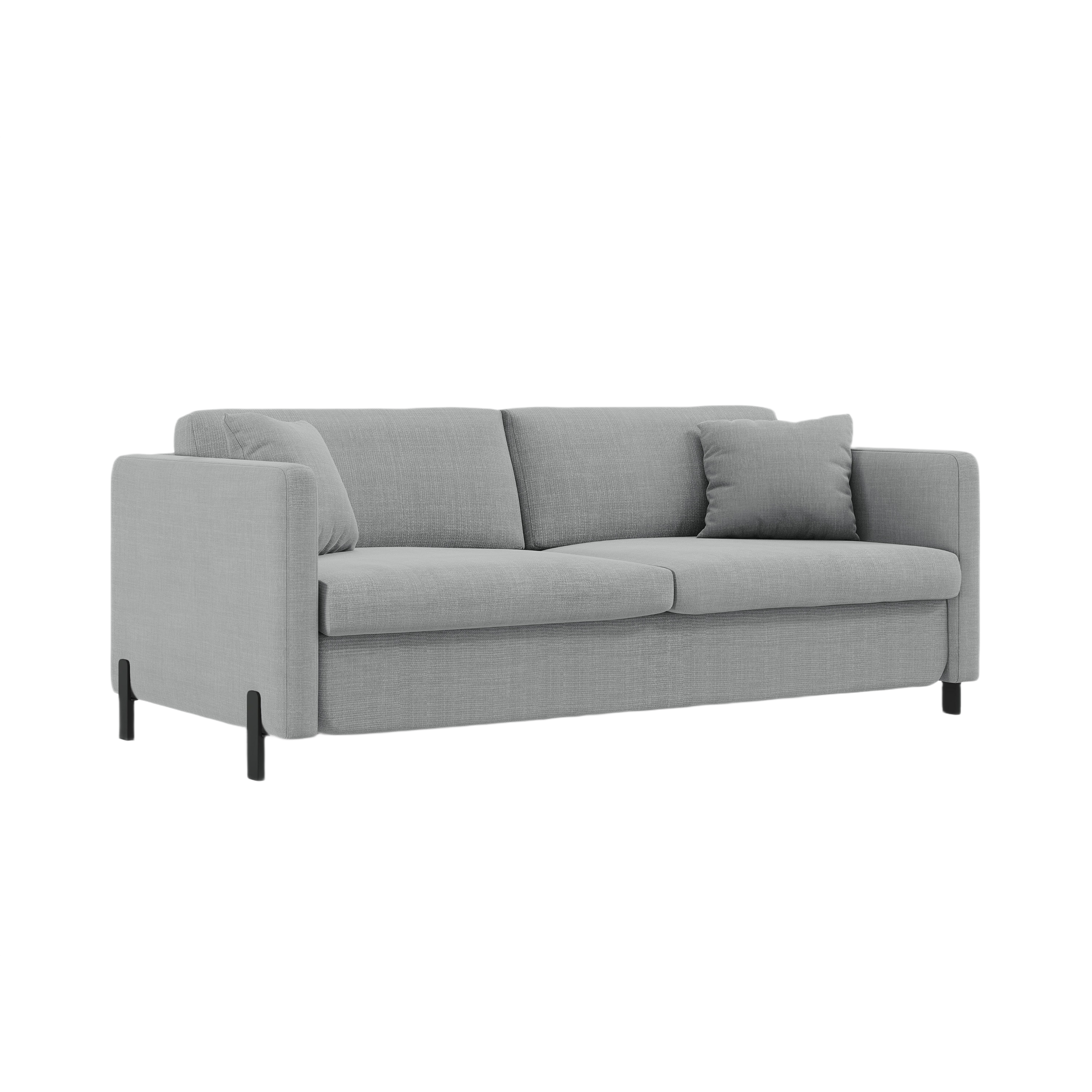 3-seater sofa with sleeping function GLORIA light gray chenille