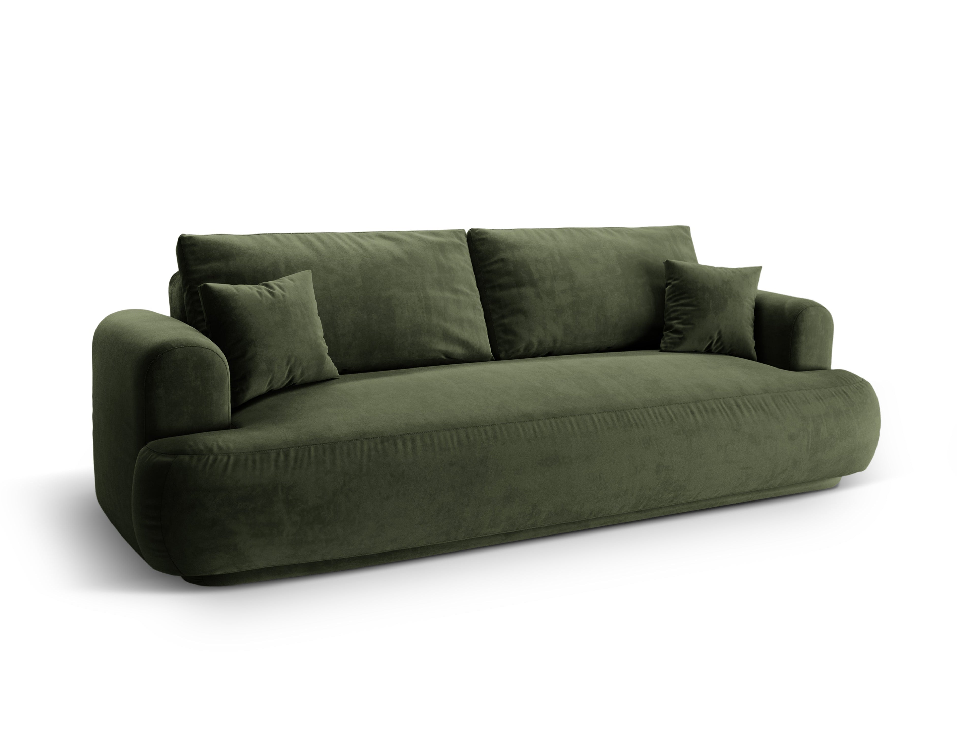 Velvet sofa with Ella Green sleeping function