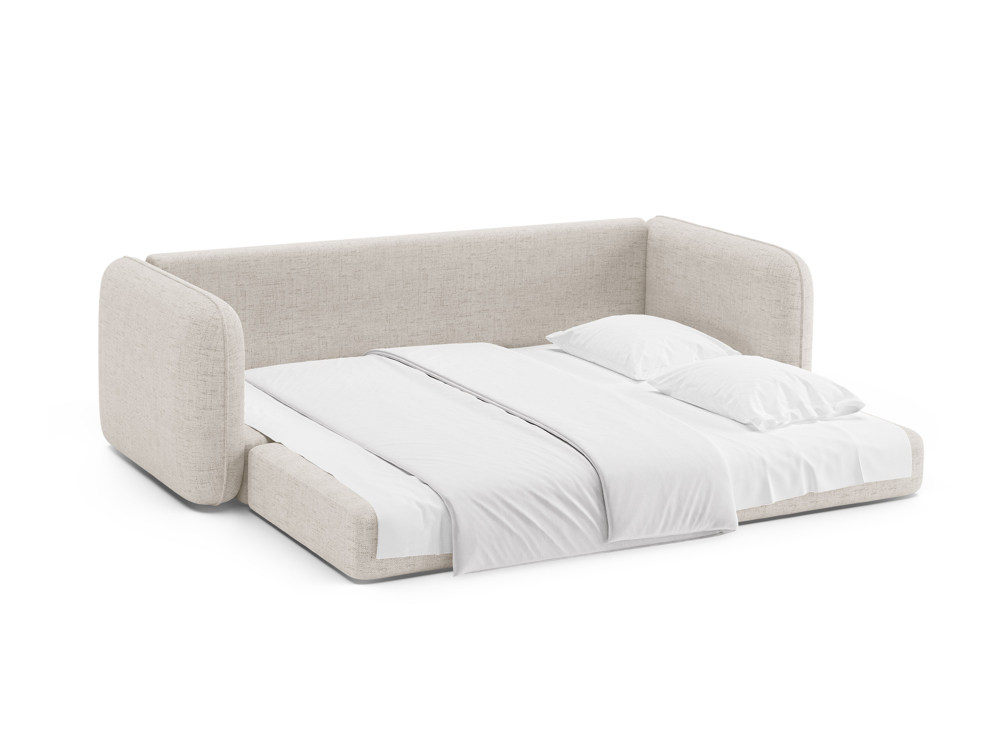 3-Seater Sofa with Sleeping Function DORMI Light Beige