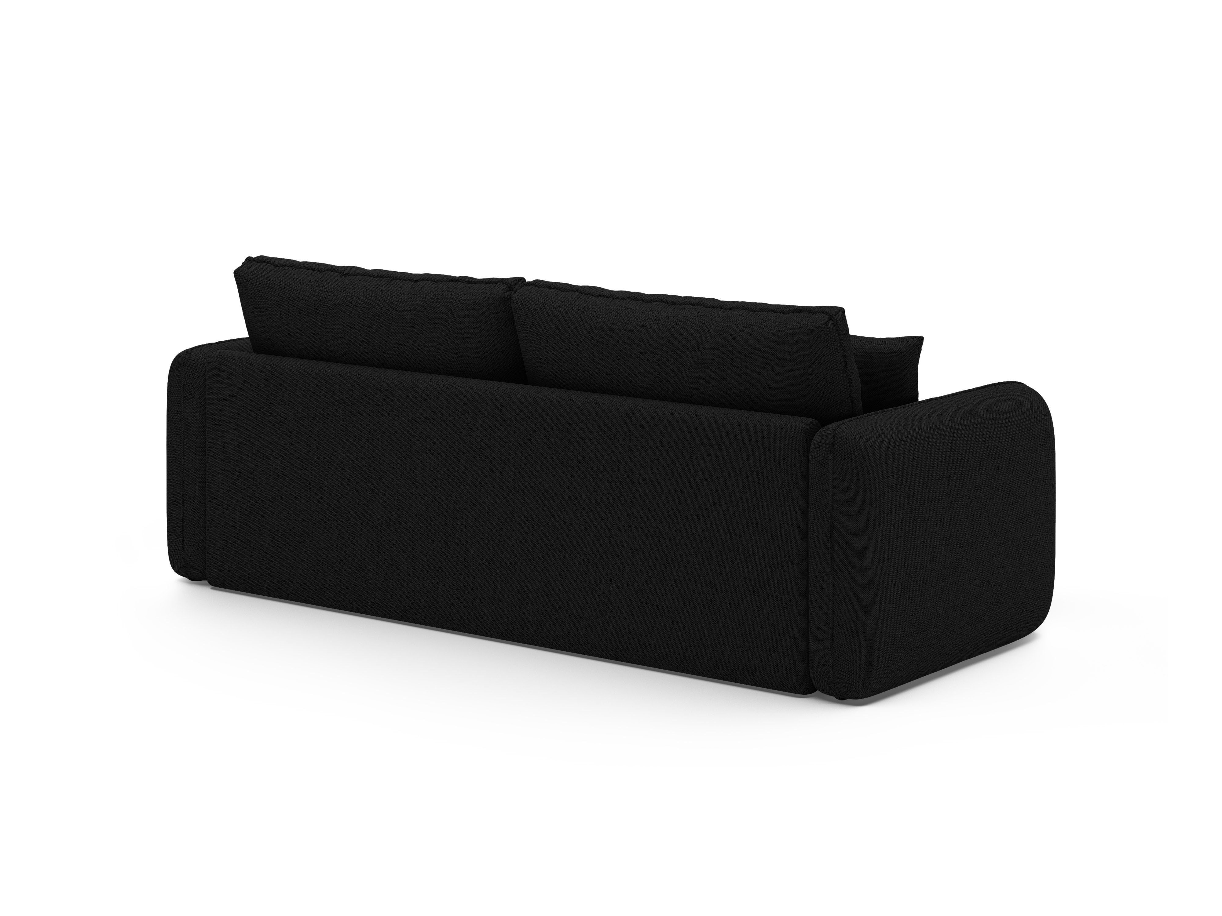3-Seater Sofa with Sleeping Function DORMI Black